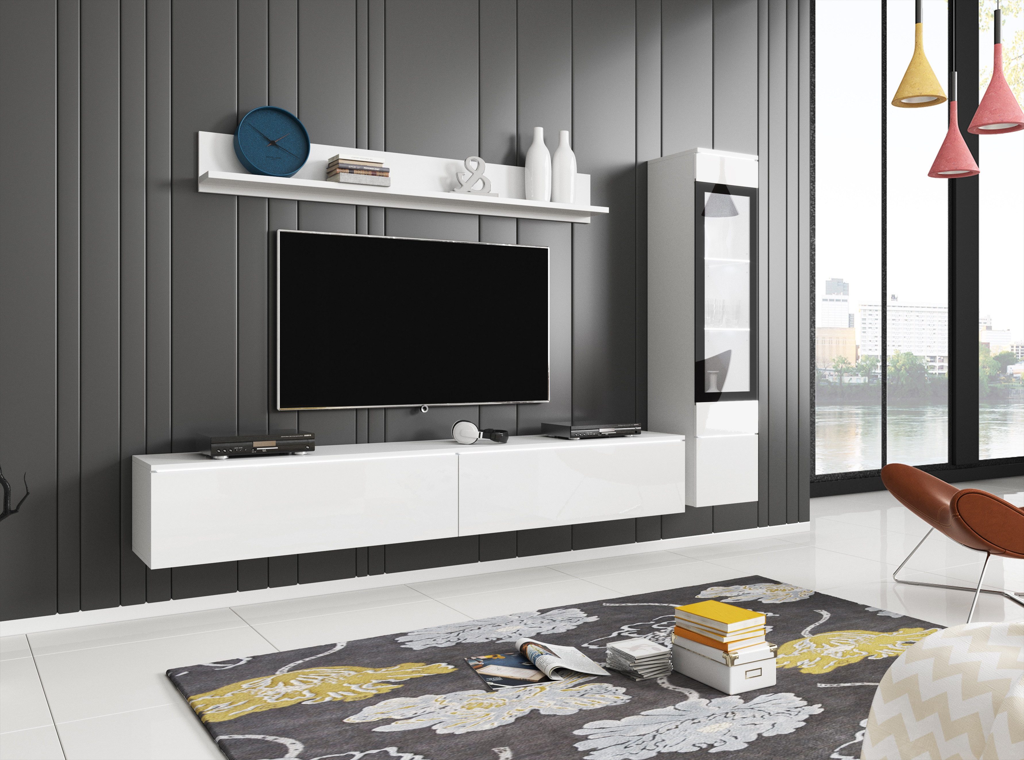 INOSIGN Wohnwand VERA I, Vitrinen Türanschlag links/rechts wechselbar, (Kom günstig online kaufen