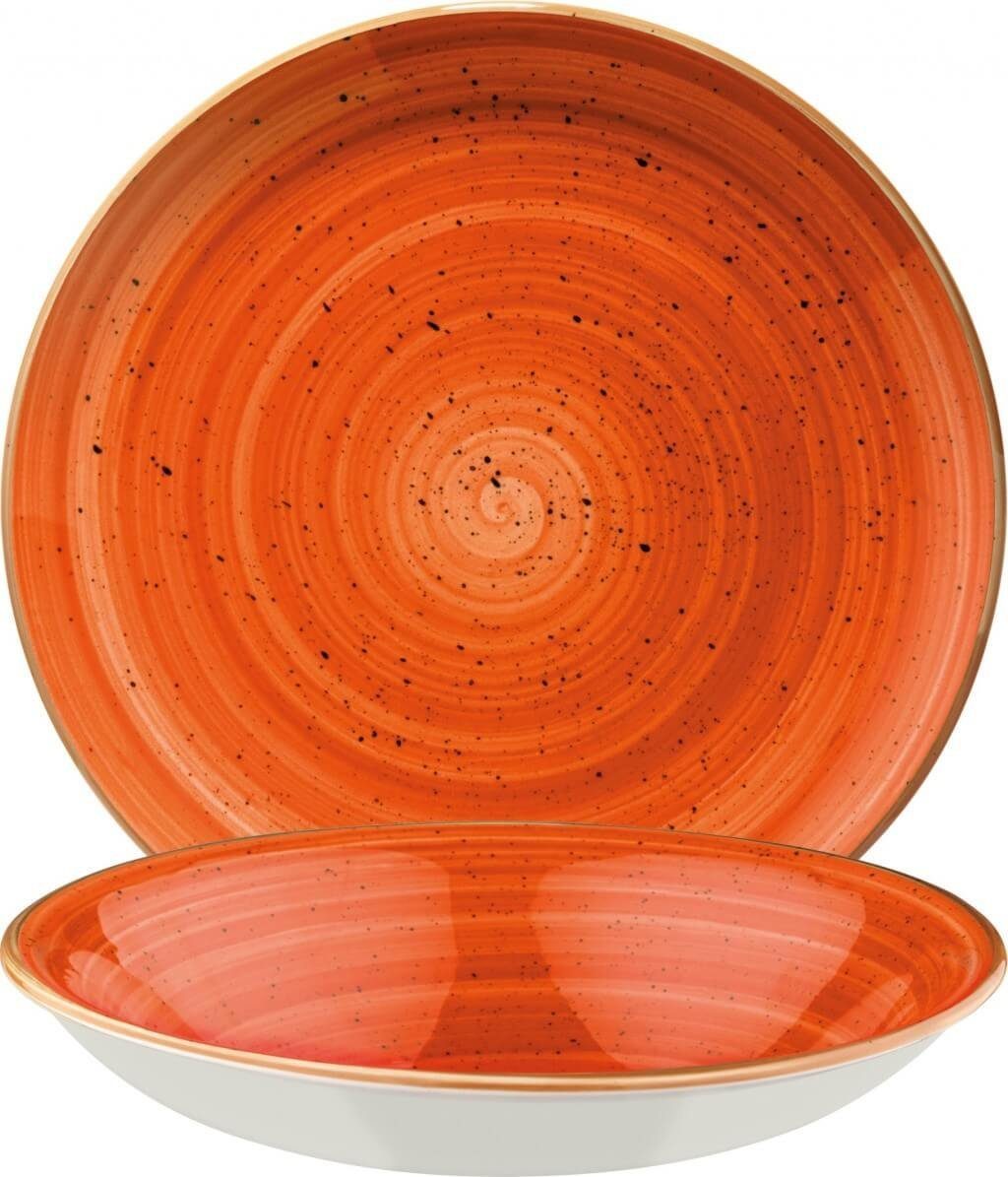 Bonna Suppenteller Aura Terracotta Gourmet 20cm 50cl Orange Suppenteller, (6 St), ATCGRM20CK