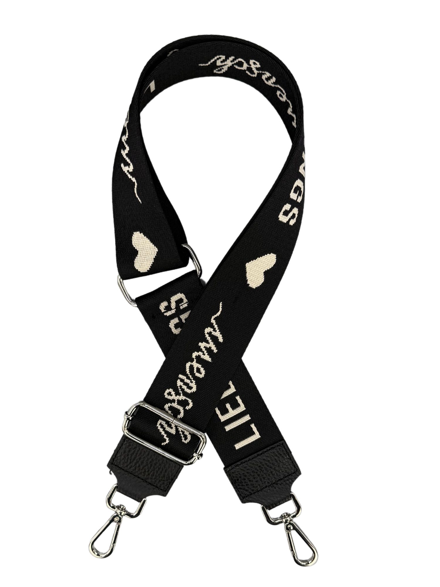 Adel Bags Плечевые ремни Сумкиgurt Schwarz, Verstellbarer Сумкиriemen, 5cm Breit hergestellt in Italien