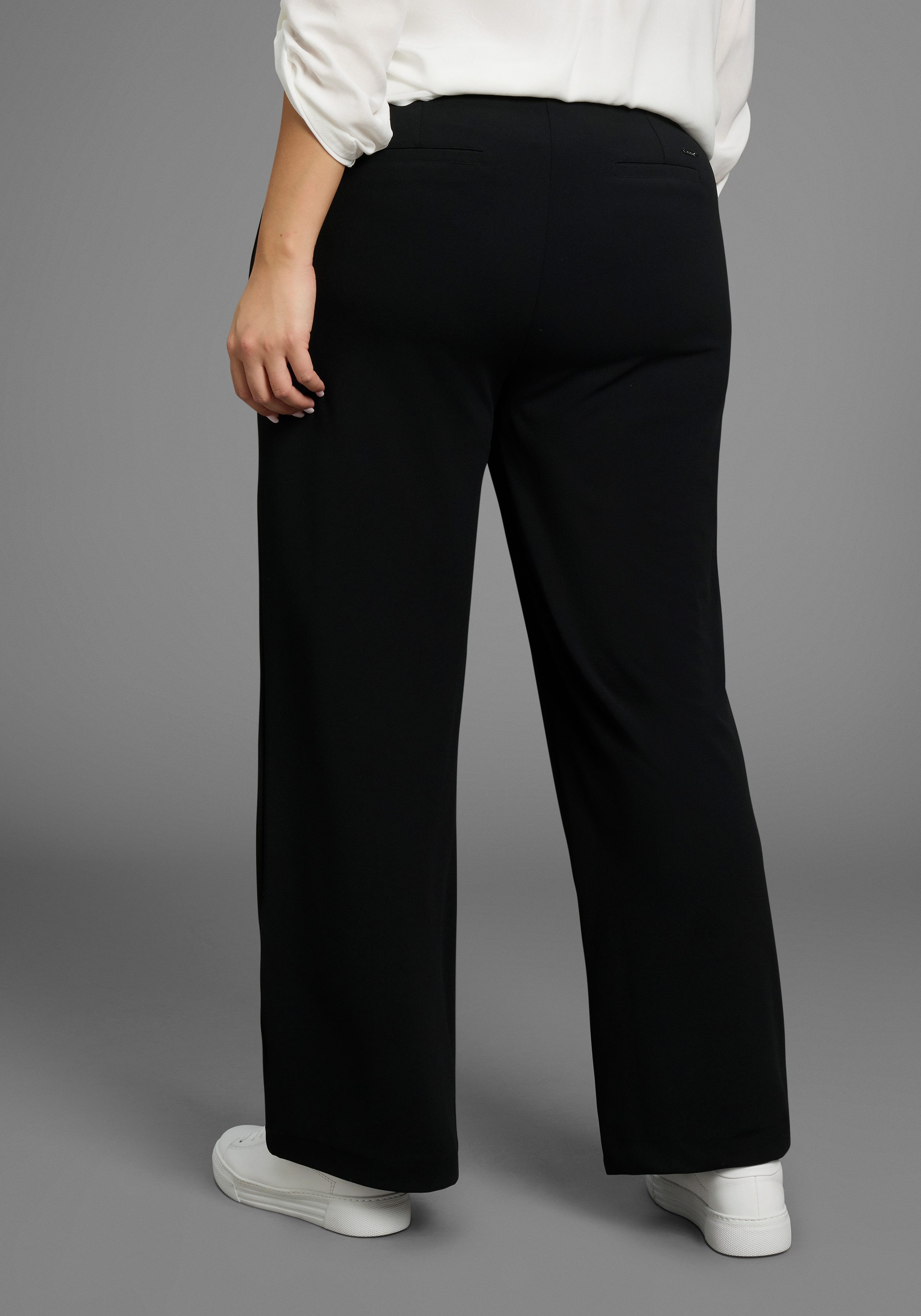 Laura Scott CURVE Schlupfhose aus formstabilem, elastischem Stoff mit weite günstig online kaufen