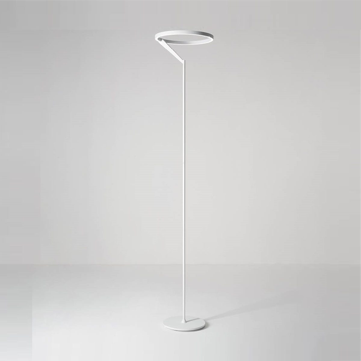 Vivida International LED Stehlampe Meridiana Ring Stehleuchte mit Up-Down Licht, Weiß, LED fest integriert, Warmweiß, Stehlampe