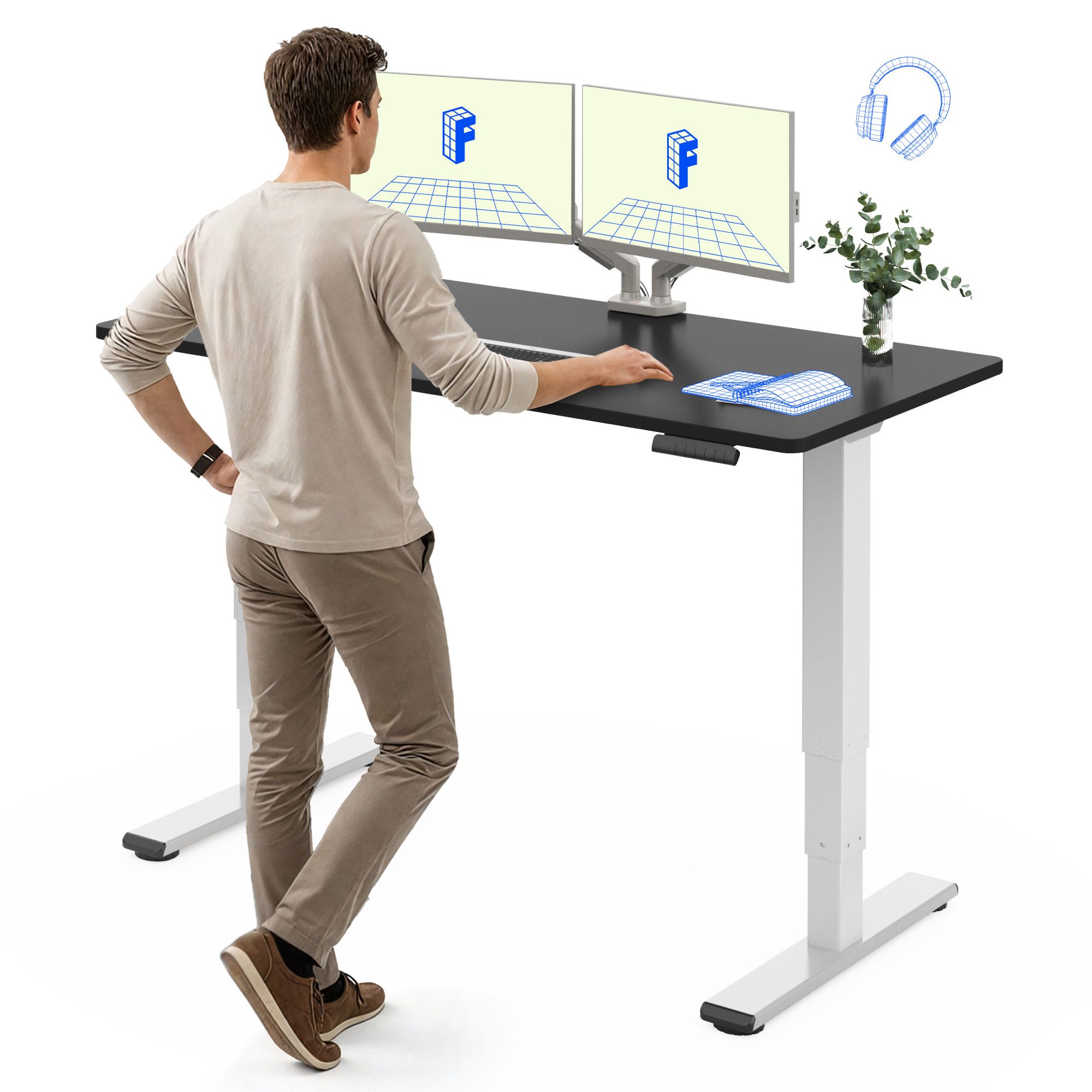 FLEXISPOT Schreibtisch Elektrisch Höhenverstellbarer Schreibtisch EC5 günstig online kaufen