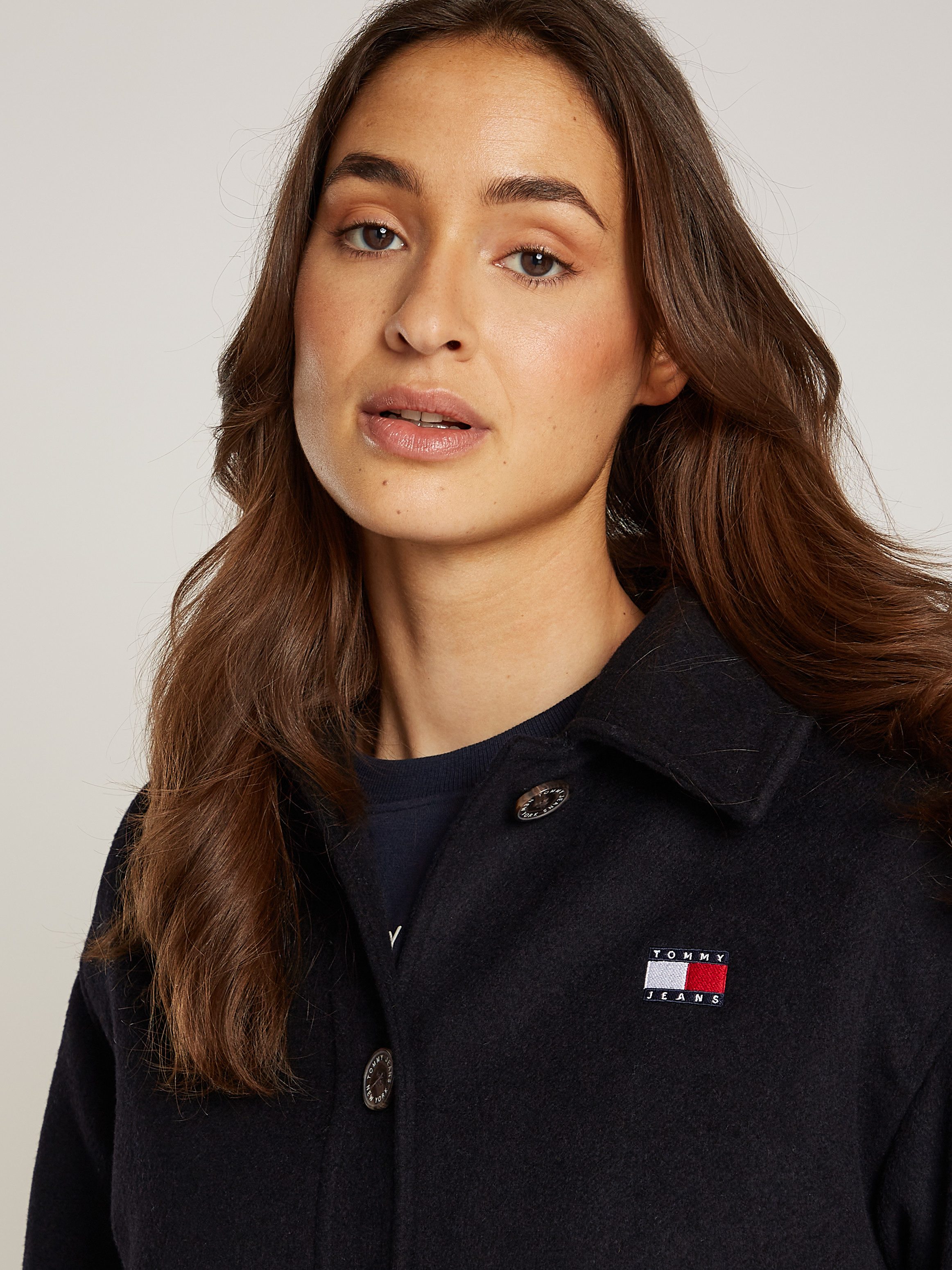 Tommy Jeans Curve Kurzmantel TJW WOOL günstig online kaufen
