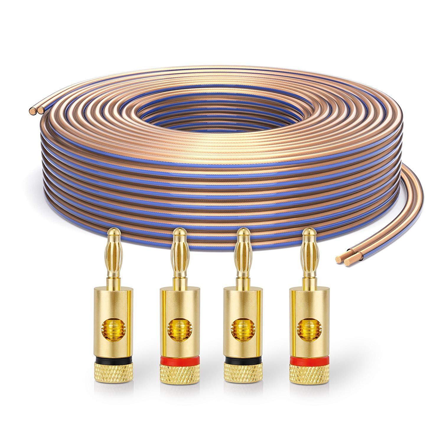 PureLink PureLink SP020-020 Lautsprecherkabel 2 x 4,0mm² (99,9% OFC Vollkupfer Audio-Kabel