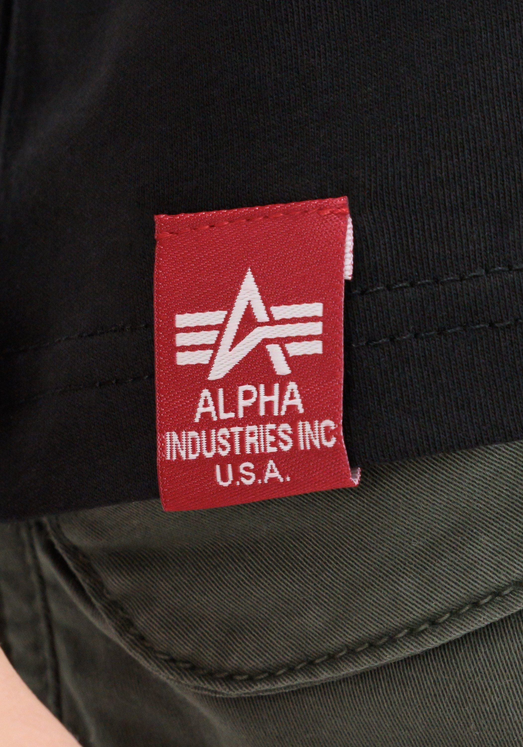 Industries Alpha black/green T T-Shirt Half T-Shirts Alpha Foam - Men Industries Logo
