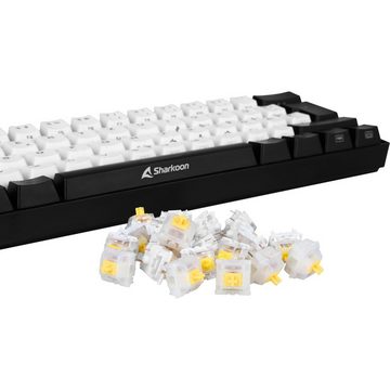 Sharkoon Tastatur-Tastenkappen Gateron Cap Milky-Yellow Switch-Set