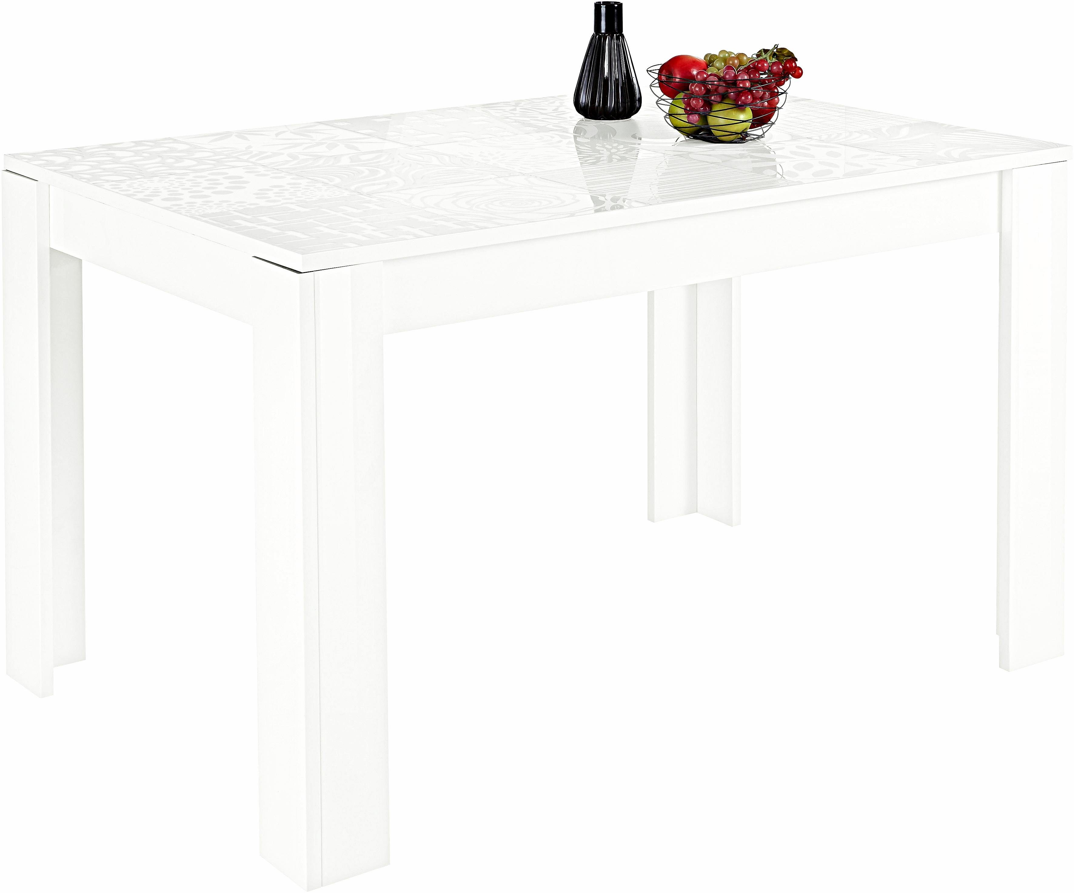 Home affaire Esstisch Miro, Breite 180 cm mit oder ohne Ansteckplatten