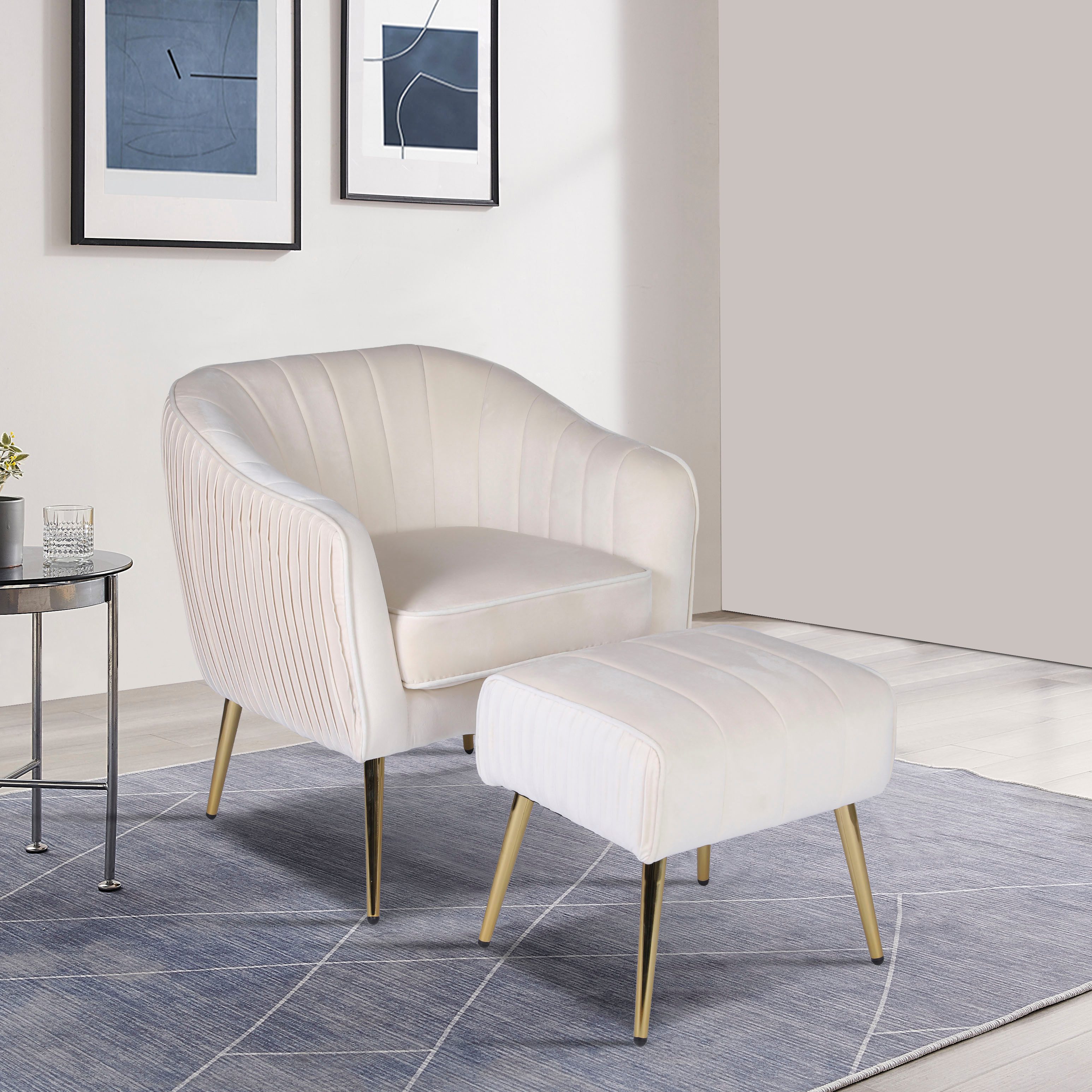 INOSIGN Loungesessel ARROLL mit Hocker, Cocktailsessel, günstig online kaufen