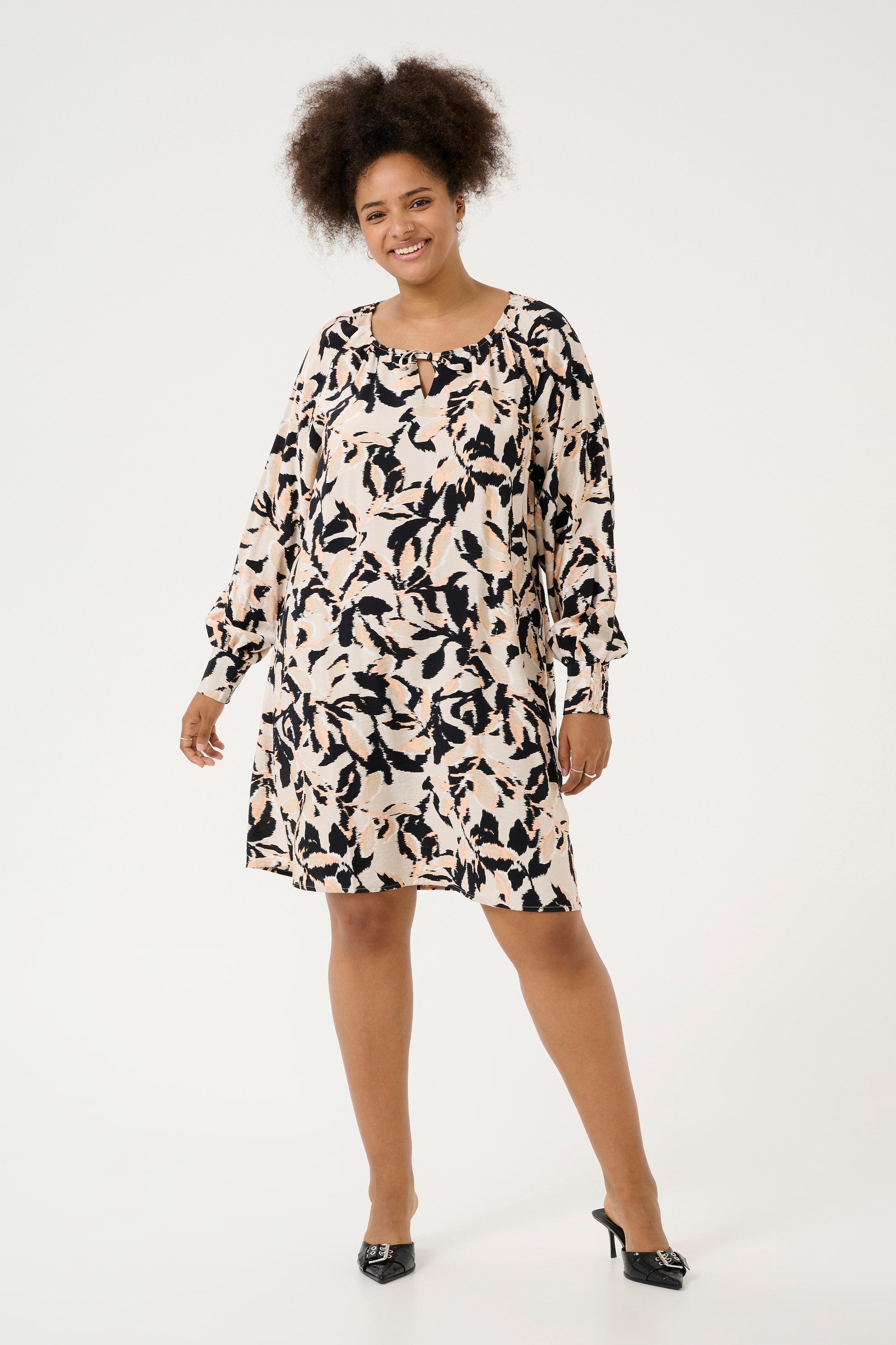 KAFFE Curve Blusenkleid Kleid KCpaca Große Größen