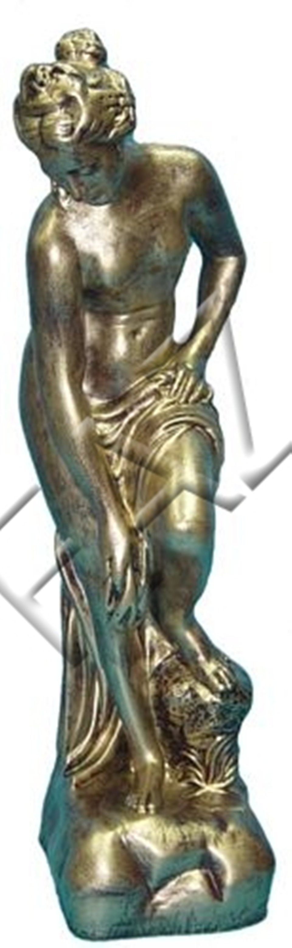 JVmoebel Dekofigur Design Griechische Figur Statue Skulptur Figuren Skulpturen Dekoration Gold