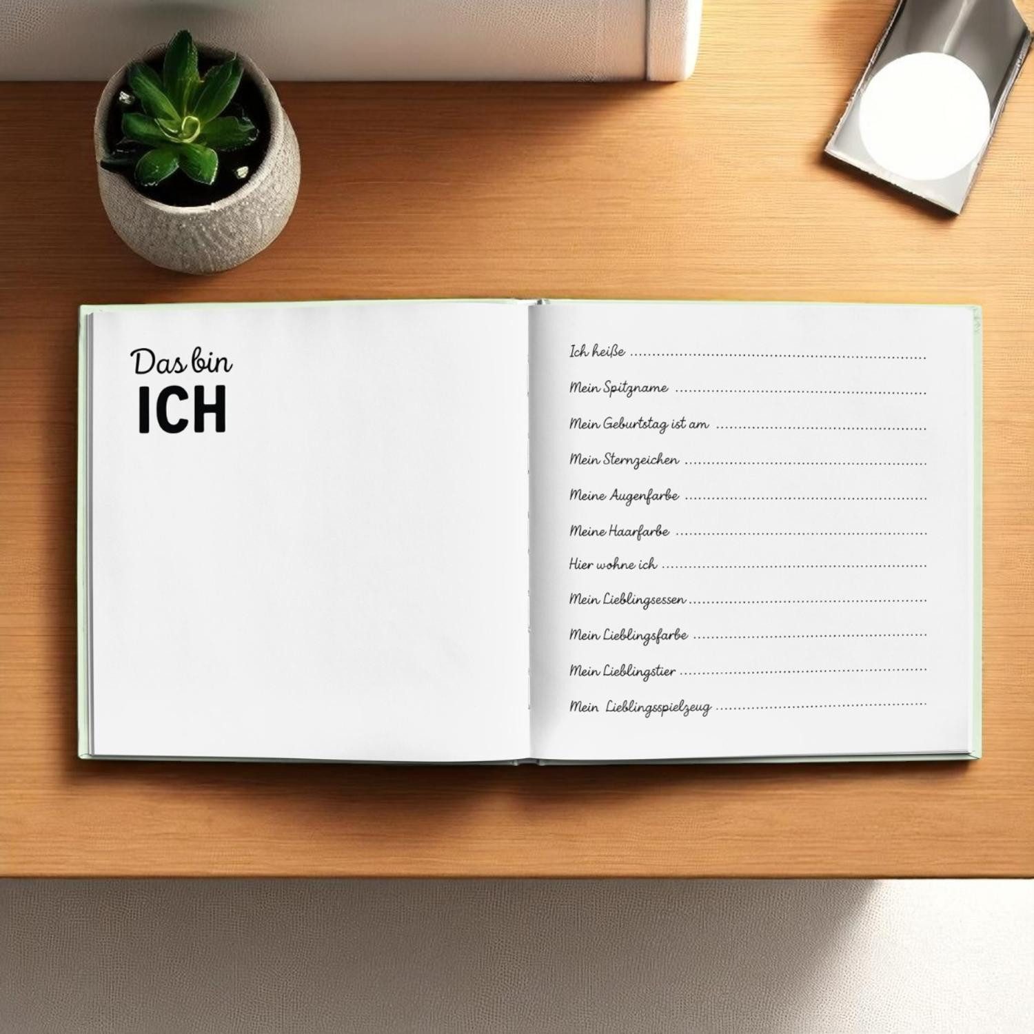 itenga Poesiealbum itenga Gästebuch Schulanfang Motiv "Hurra" ich bin ein Schulkind 88 Se