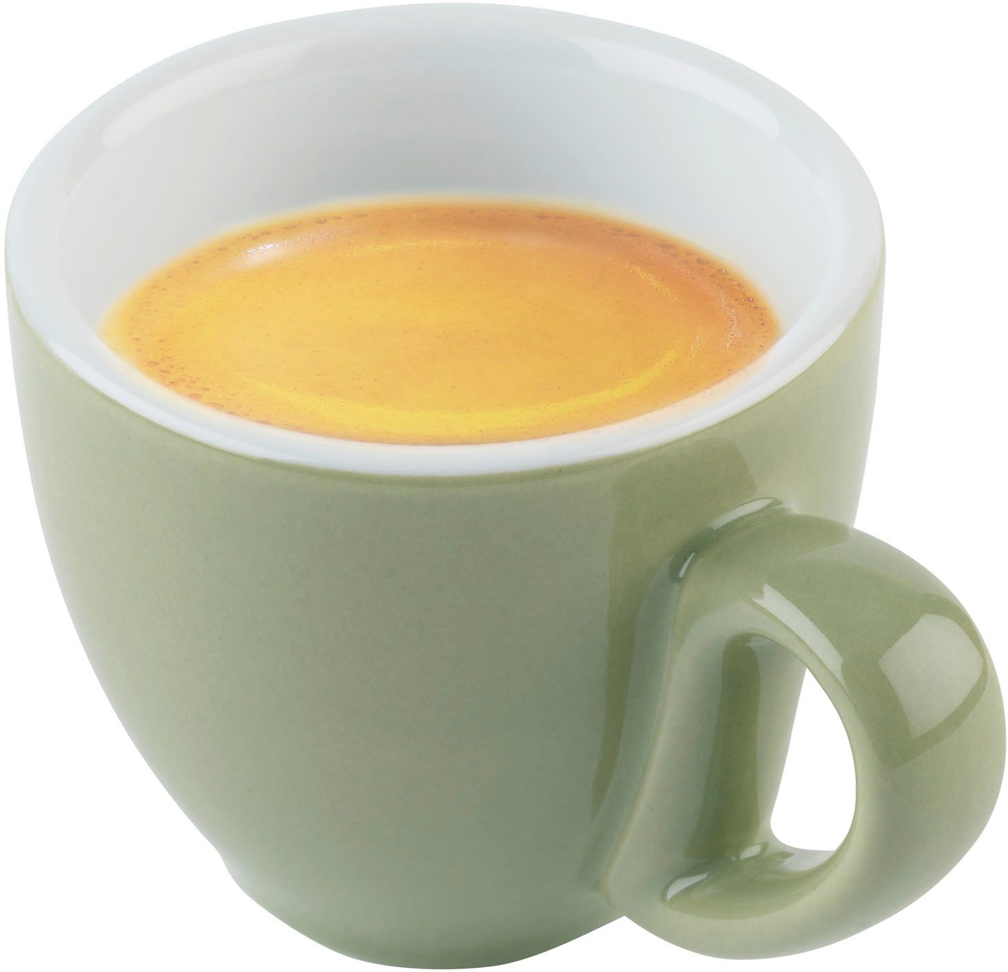 APS Espressotasse 6er Set Espresso Tassen -SNUG-, 6-tlg., Porzellan, für Heißgetränke aller Art geeignet