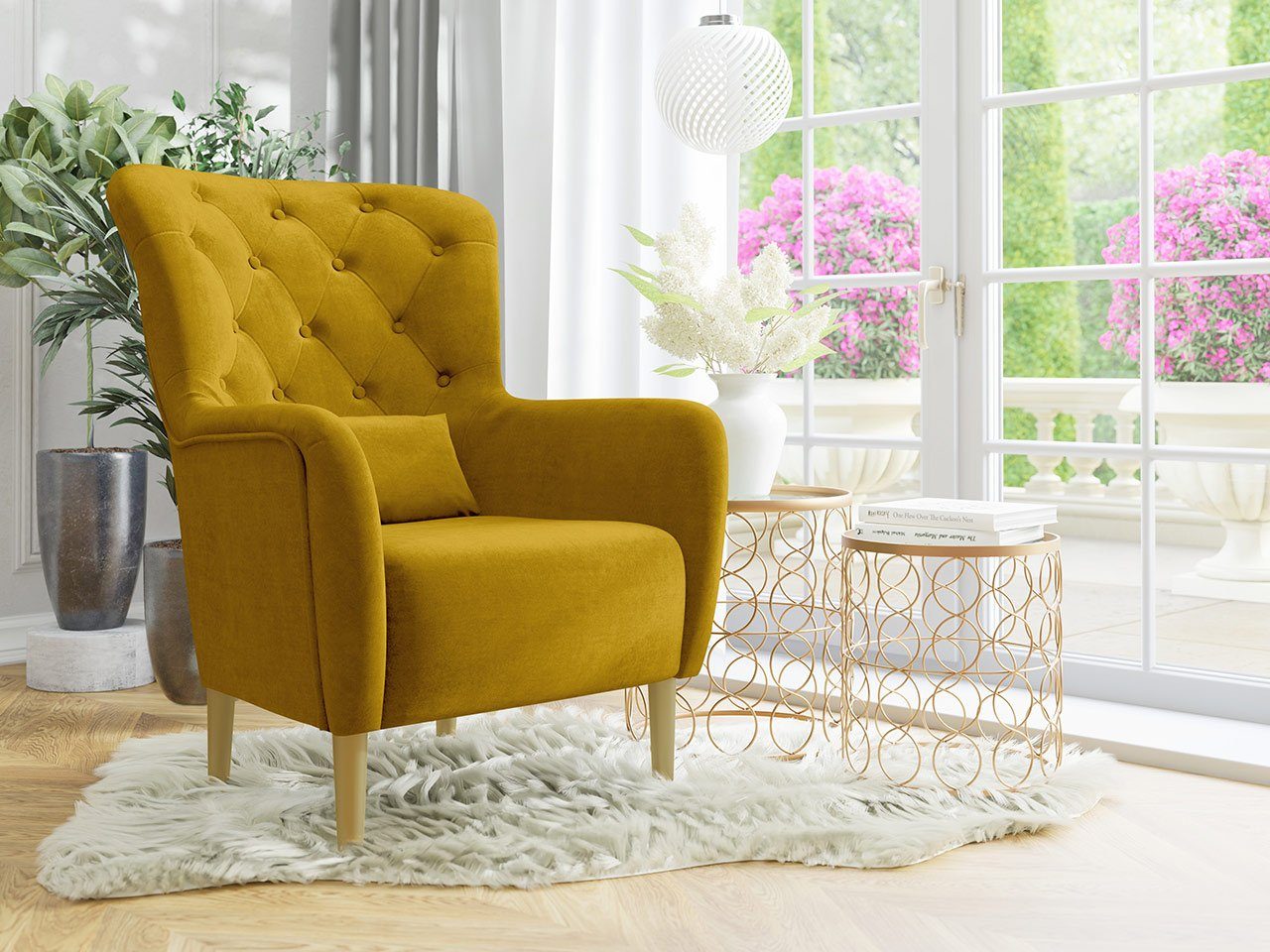 MIRJAN24 Sessel Hemdal, Stilvoll Polstersessel, Armsessel, Armchair, Fernsehsessel