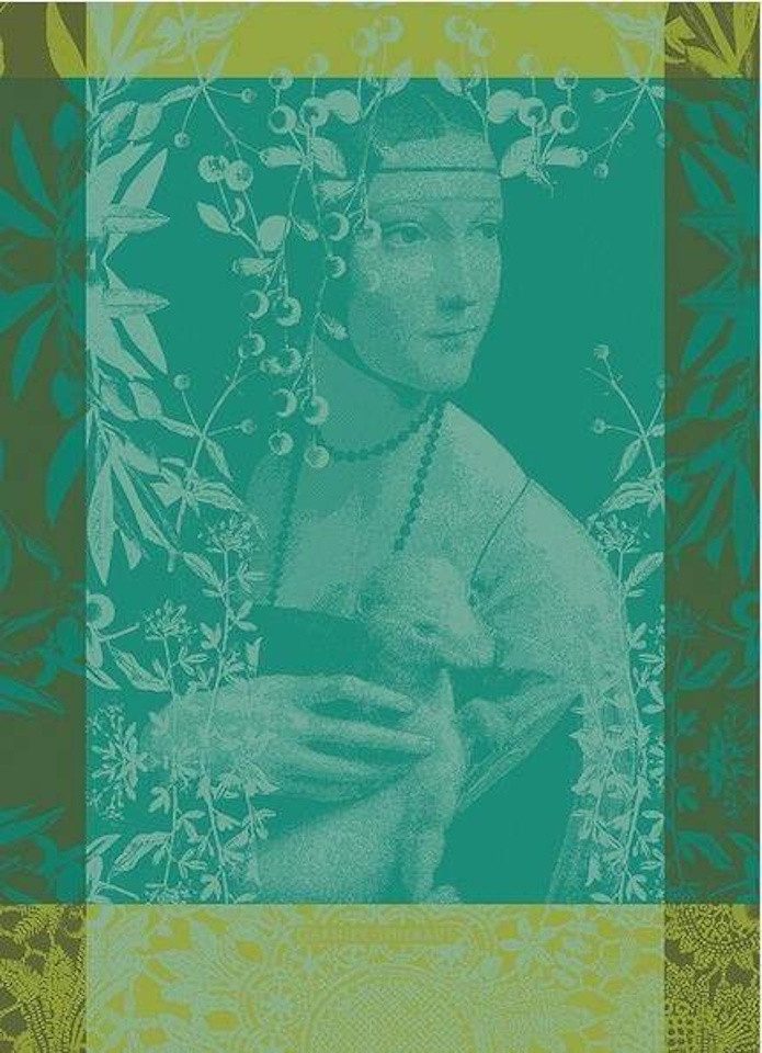 Garnier Thiebaut Geschirrtuch Dame a L`Hermine Canard, (56 x 77 cm, 1-tlg), jacquard-gewebt