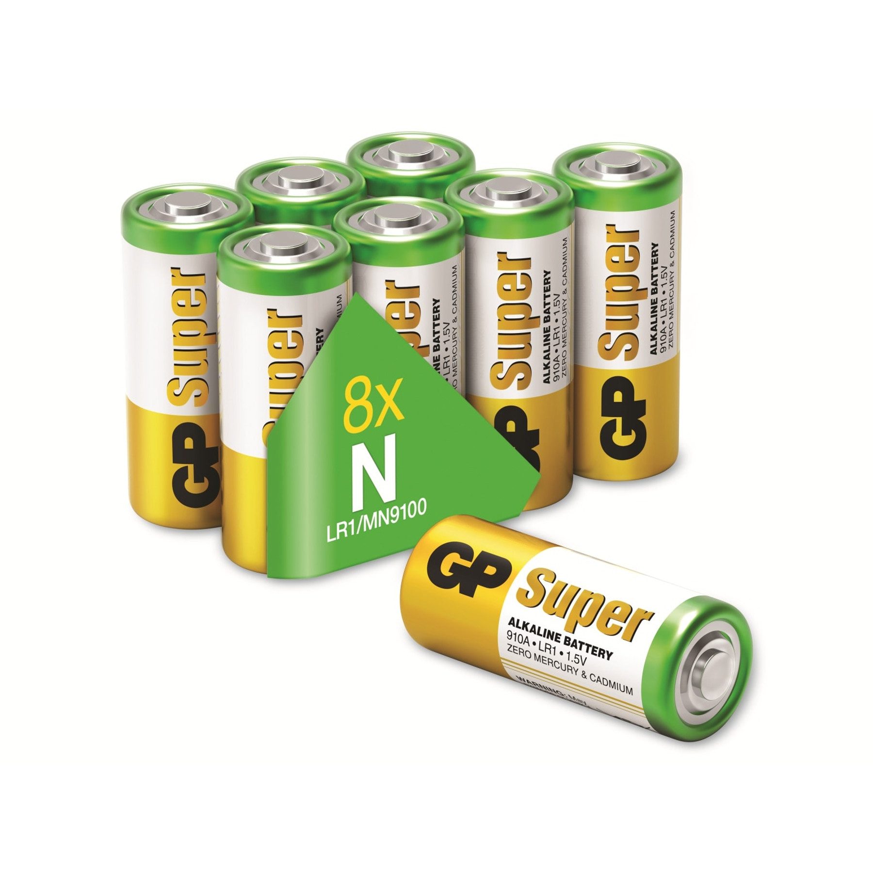 Gp GP Super Alkaline-Lady-Batterie LR01, 1,5V, 8 Stück Batterie