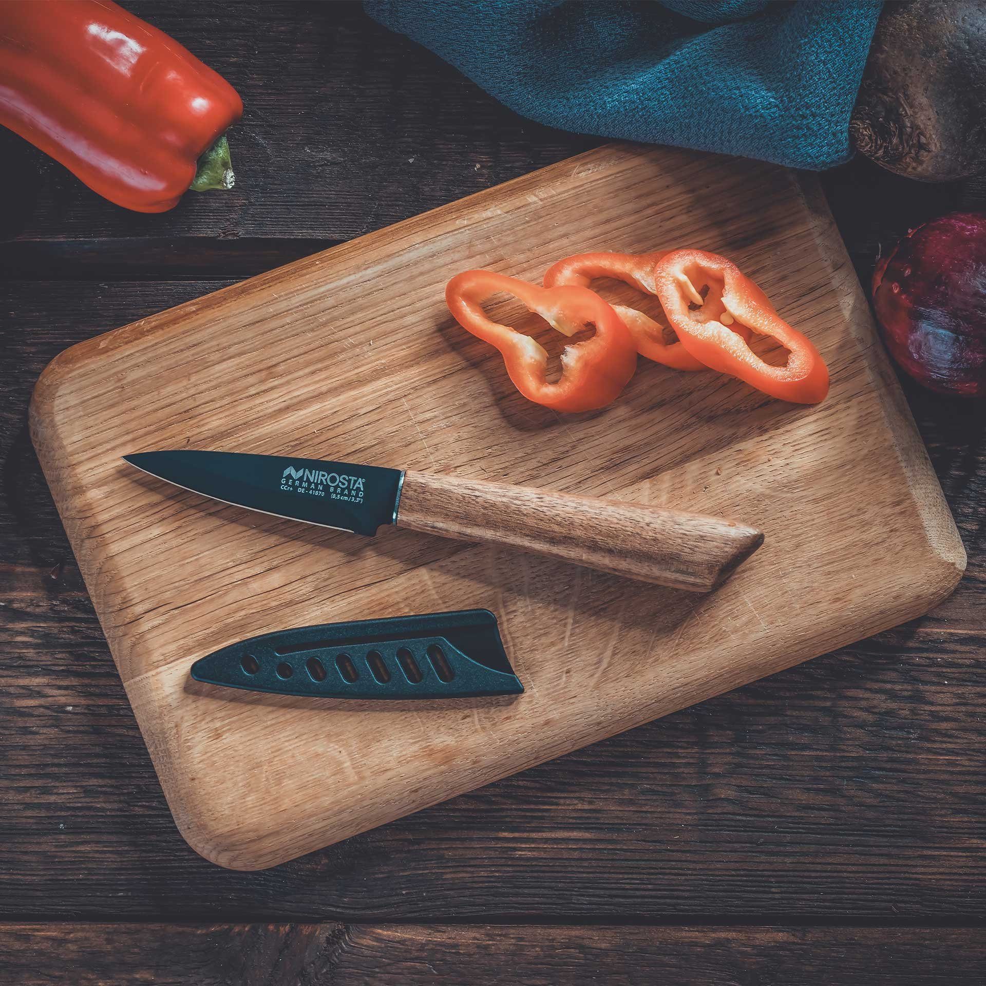 Nirosta Gemüsemesser Obstschneider, Küchenmesser, Antihaft-Klinge