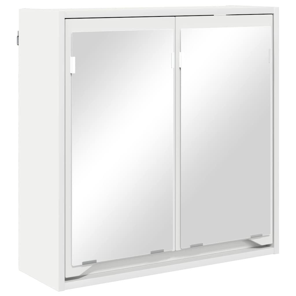 Badezimmerspiegelschrank Badezimmerspiegelschrank Weiß 60 x 20 x 60 cm Holzwerkstoff