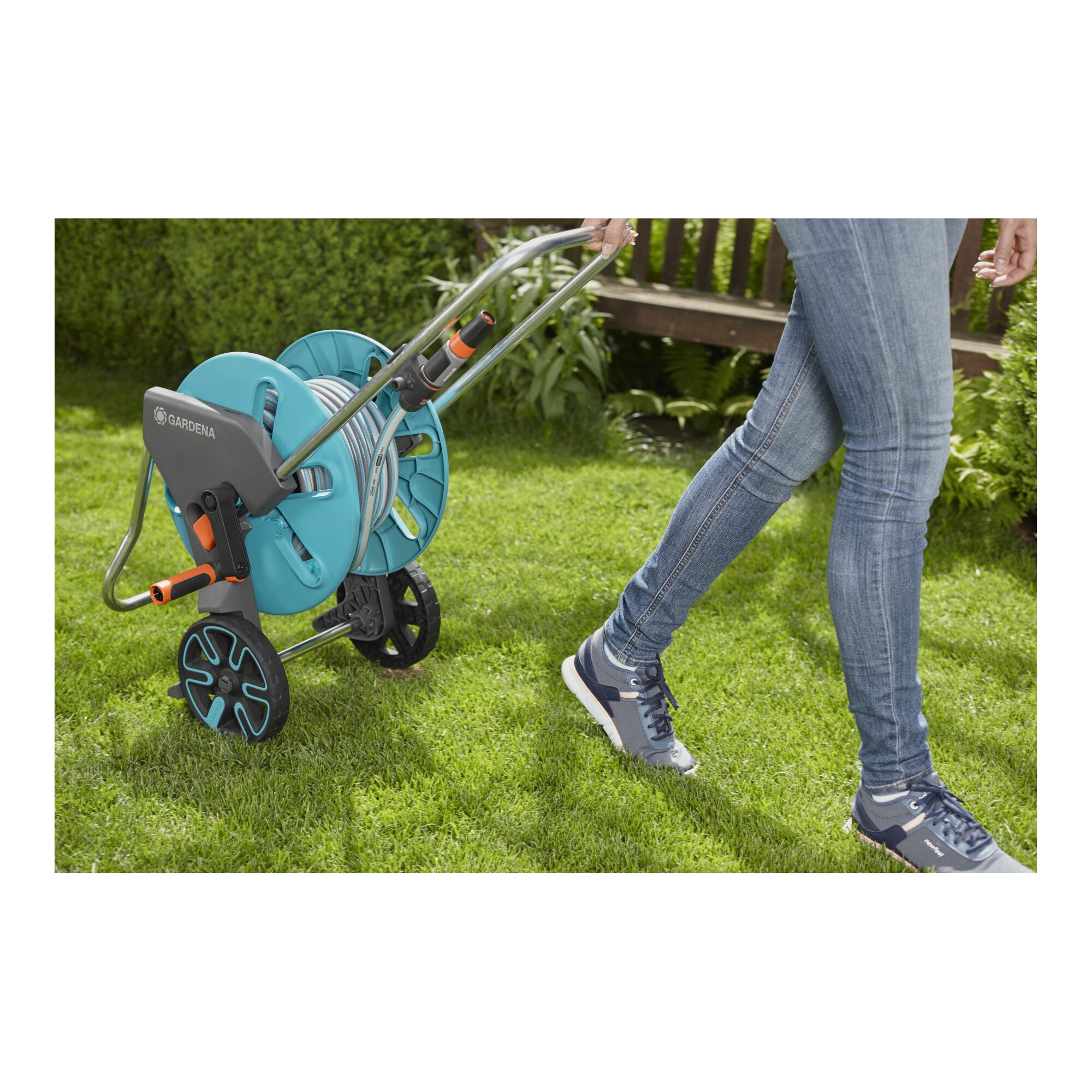 GARDENA Gartenschlauch GARDENA Schlauchwagen CleverRoll M Set