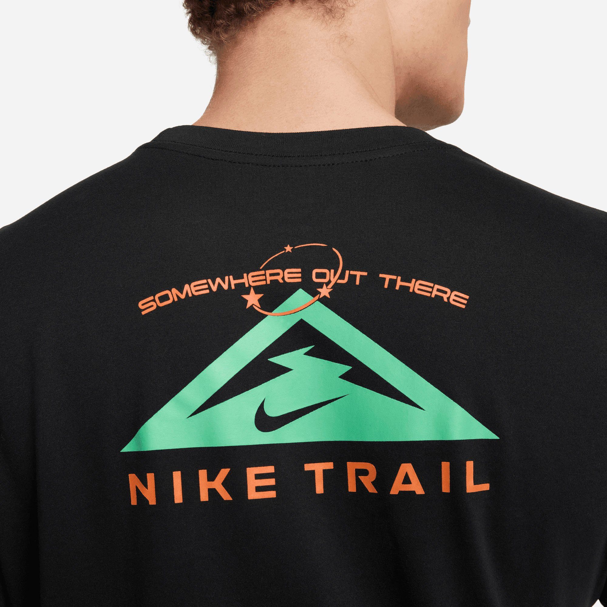 Laufshirt Running Dri-FIT Men's T-Shirt Trail Trail Nike schwarz