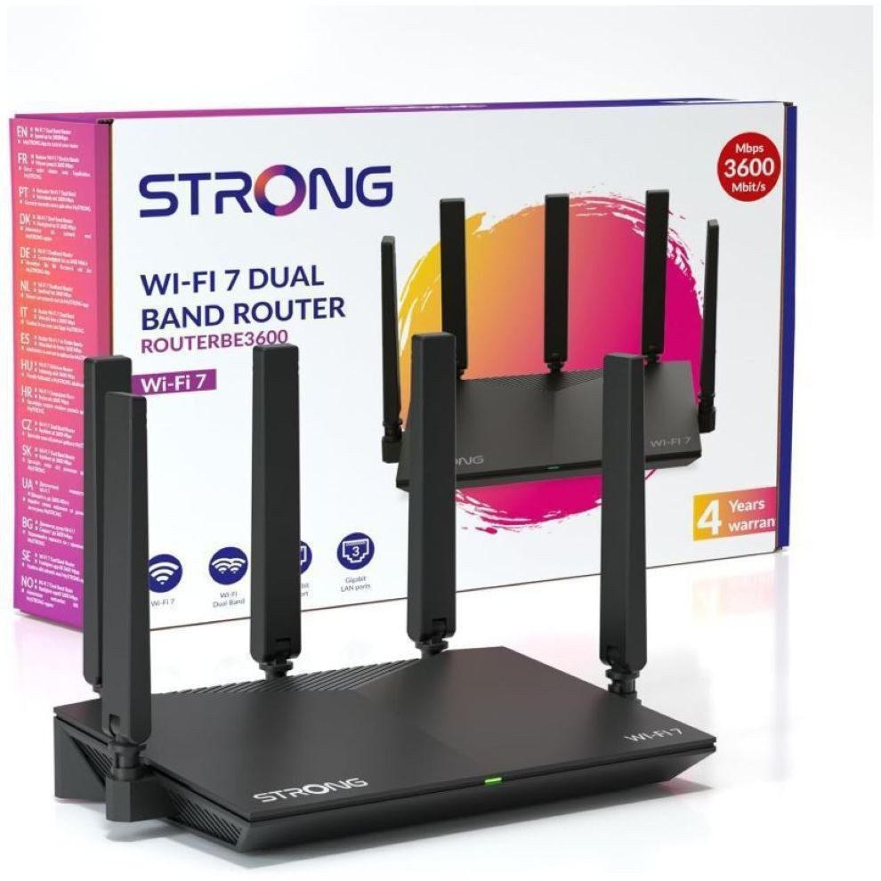 Strong WI-FI 7 DUAL-BAND-ROUTER WLAN-Router, 3000 Mbit/s