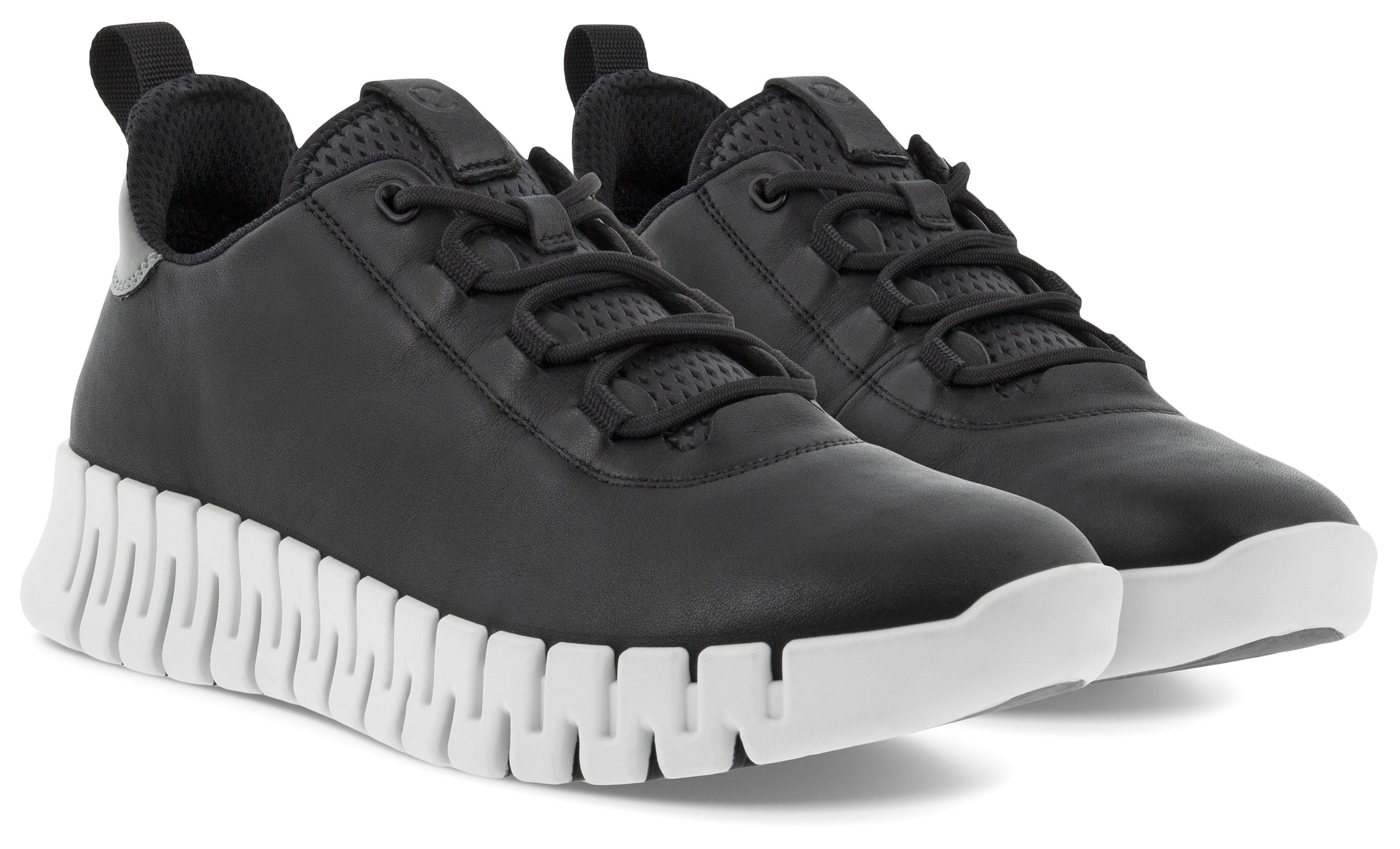 Ecco GRUUV W Slip-On Sneaker mit ergonomischer Fluidform Sohle schwarz