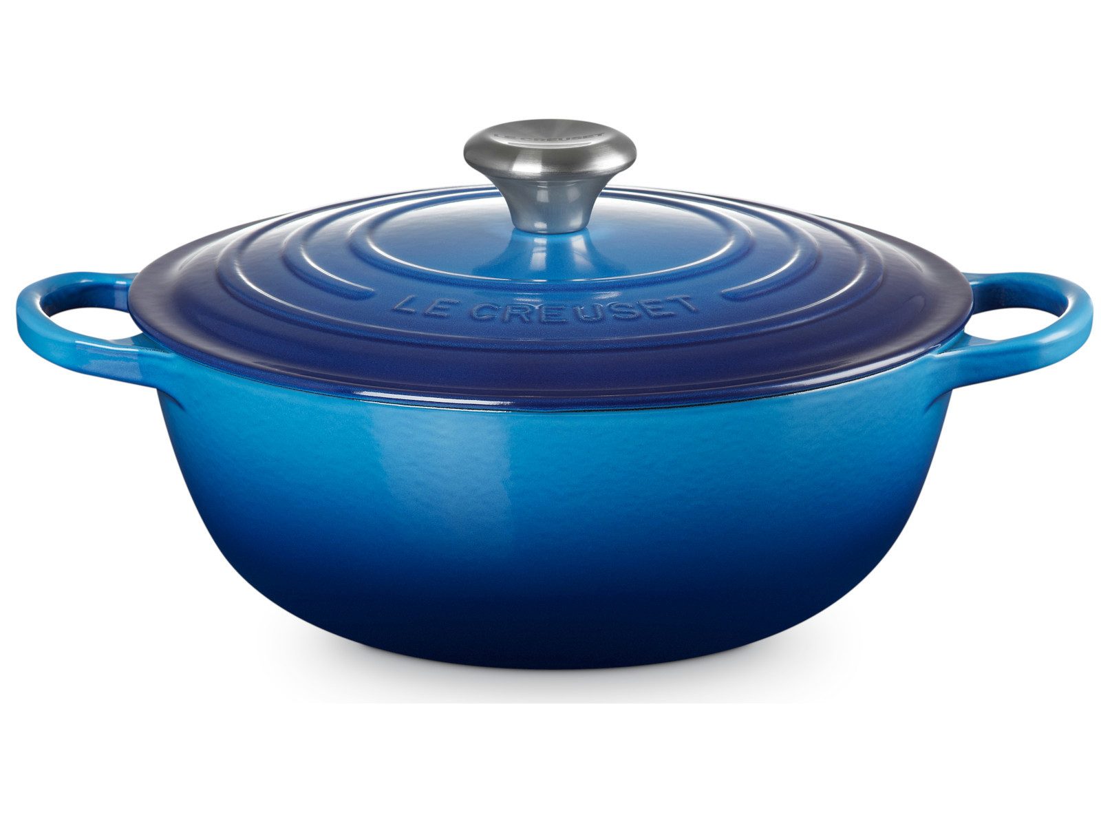 Bräter Creuset Bräter La Marmite Signature rund azure 27,5cm