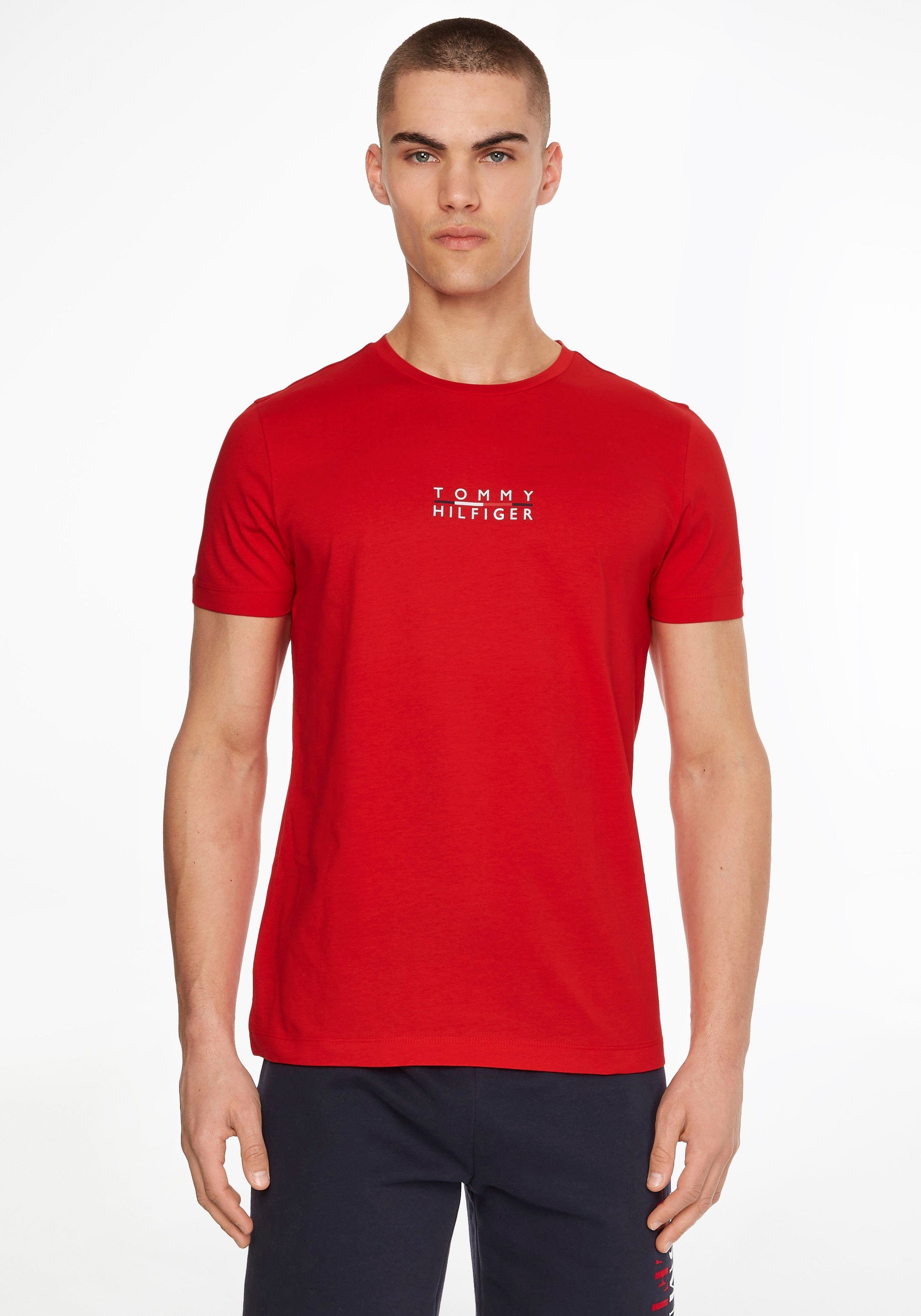 Tommy Hilfiger T-Shirt »SQUARE LOGO TEE« online kaufen | OTTO