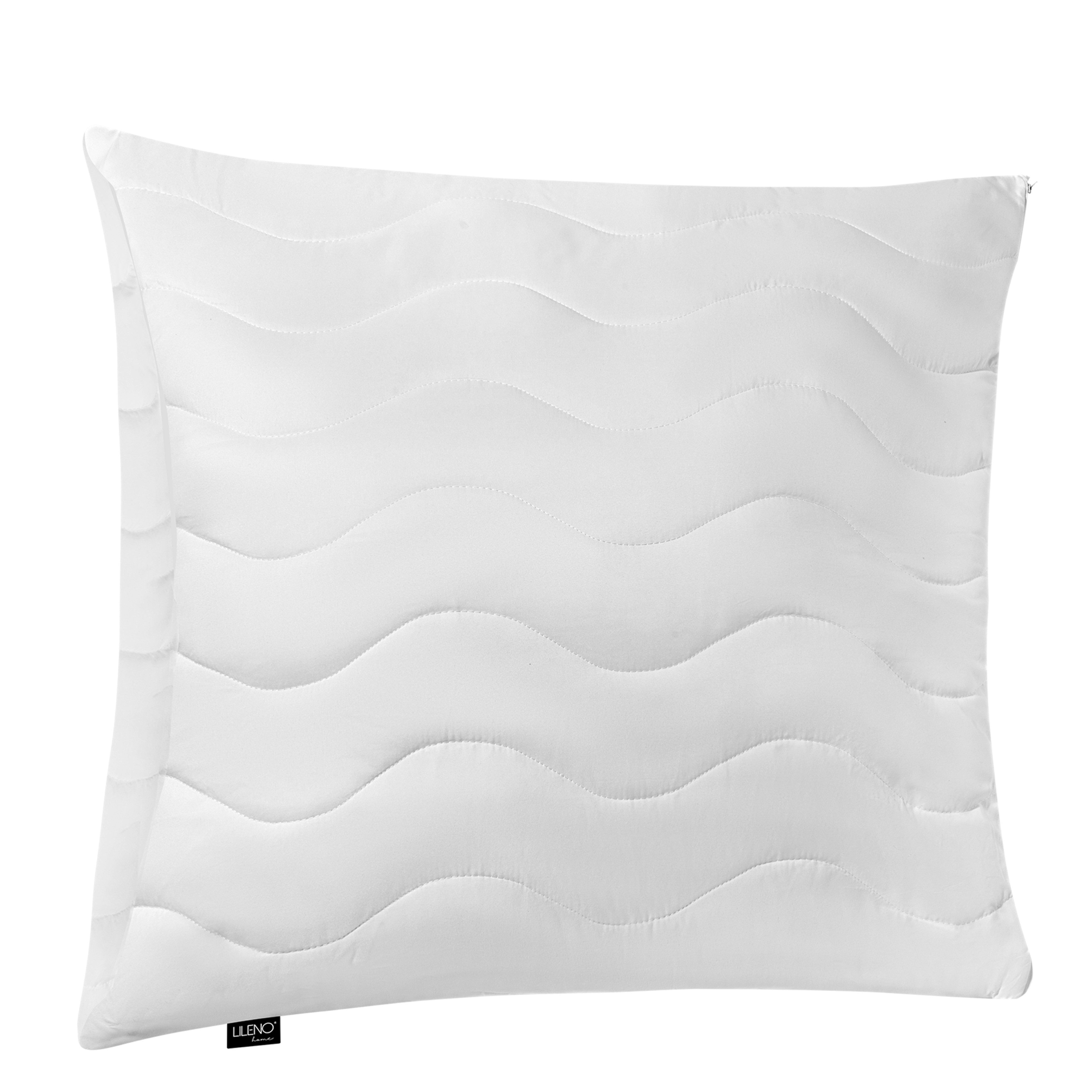 LILENO HOME Подушки - gestepptes Подушки in verschiedenen Größen - Made in Germany, Füllung: 100% Polyester, Rückenschläfer, Seitenschläfer, Bauchschläfer, Spar-Set, 1er Set, Подушки 80x80 cm MEDIUM mit 850g Füllung, allergikergeeignet