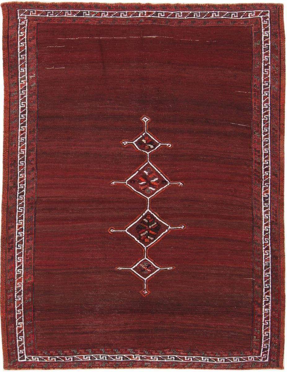 Orientteppich Kelim Fars Antik 128x170 Handgewebter Orientteppich / Perserteppich, Nain Trading, rechteckig, Höhe: 4 mm