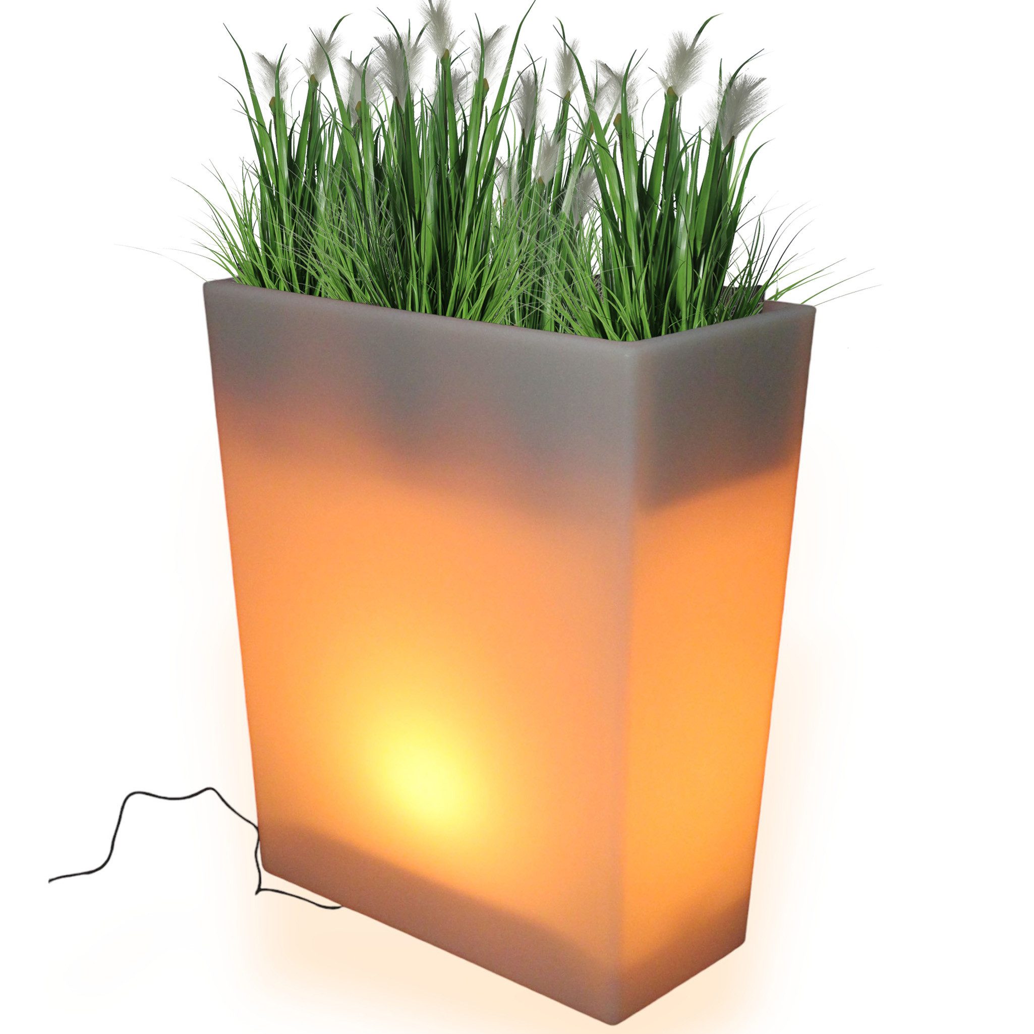 Pflanzkübel LED Blumenkübel beleuchtet Farbwechsel RGB 70x59 cm groß PL403S