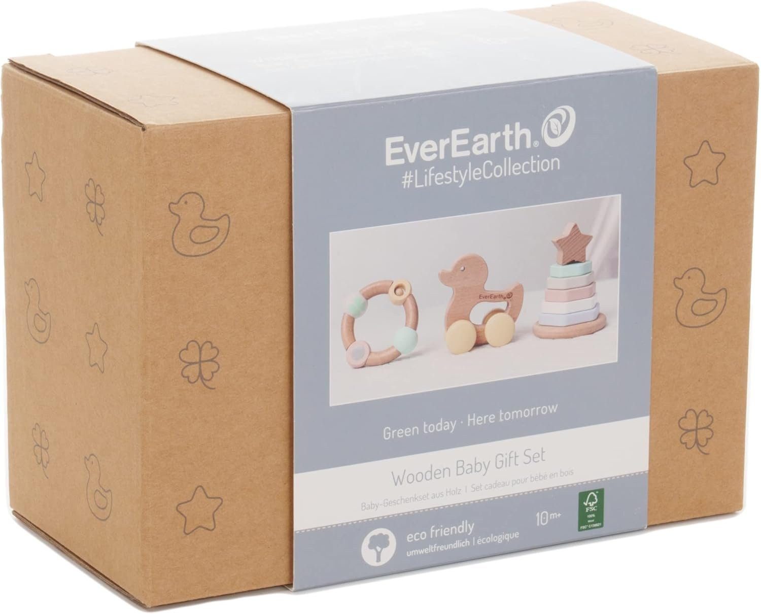 EverEarth® Lernspielzeug Geschenkset für Babys aus Holz – Spielzeug Set günstig online kaufen
