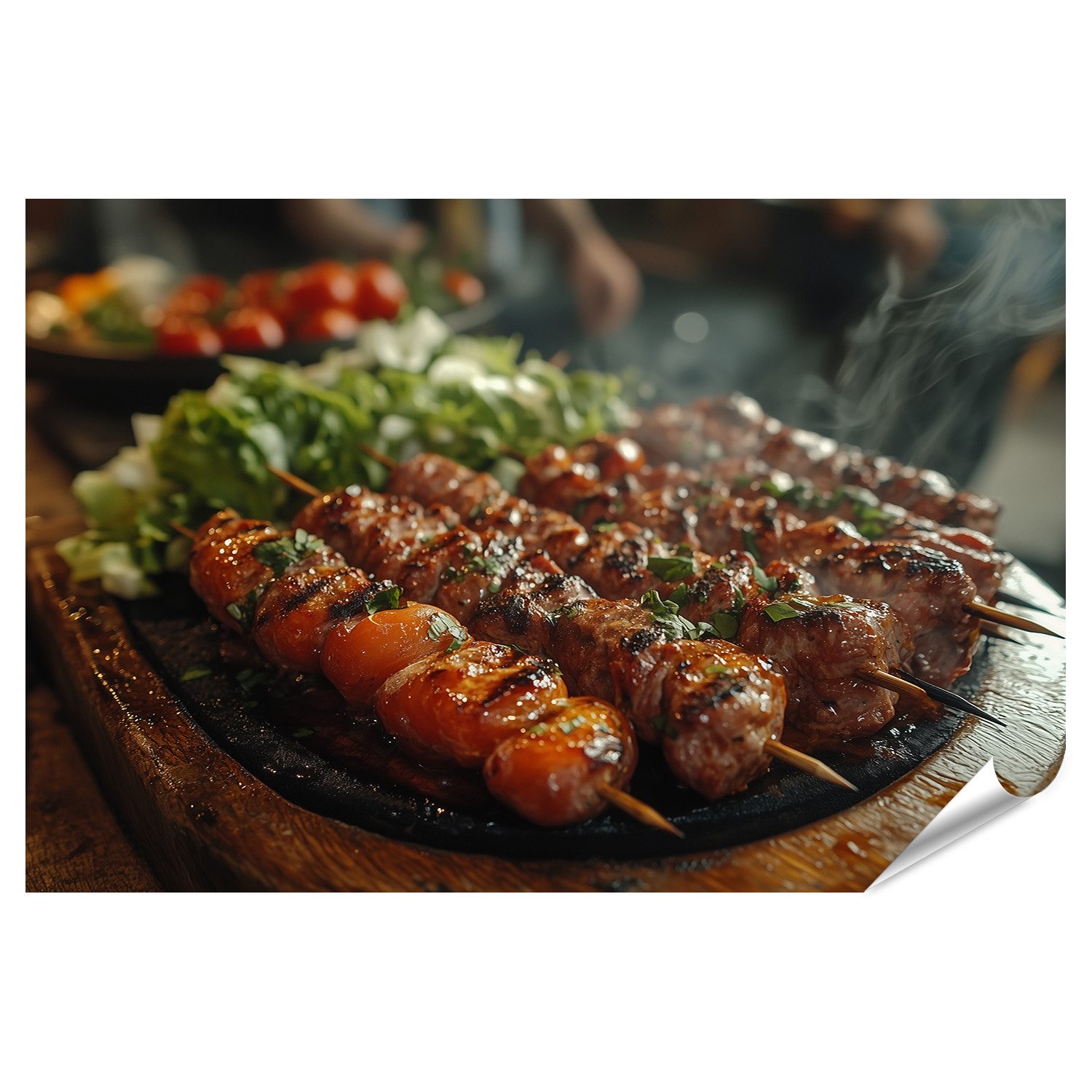 Poster Erstelle ein Bild von einem ppig gefllten Dner Kebap