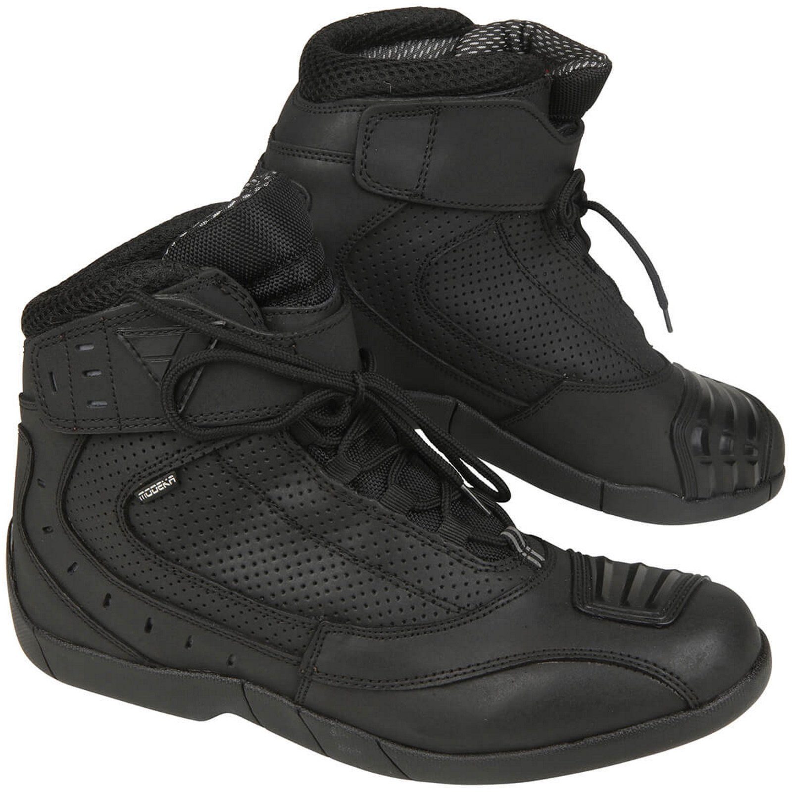 Modeka Modeka Black Rider Stiefel schwarz 38 Motorradstiefel (Packung, Antistatische und Öl- und Benzinfeste Sohle)