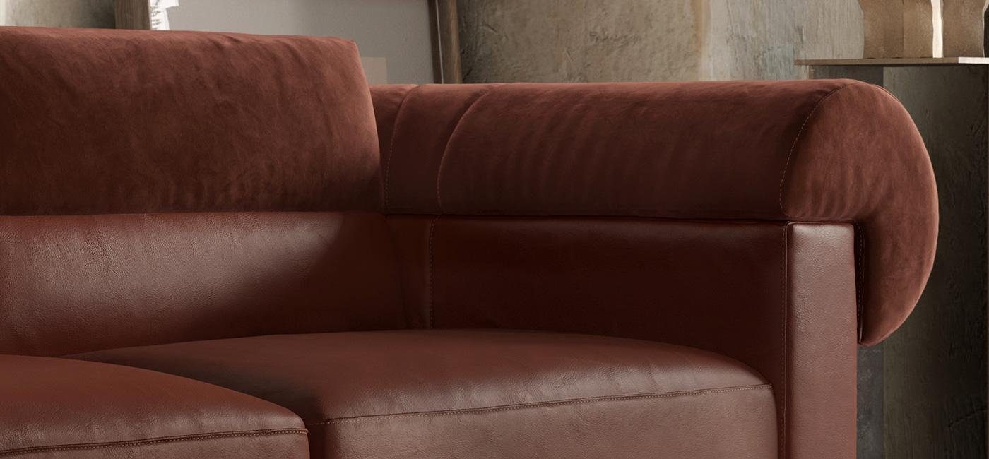 Sitzer Braun Sitz Vier Couchen Couch Polster Sofa JVmoebel Couchen 4 4-Sitzer, Big Sofas