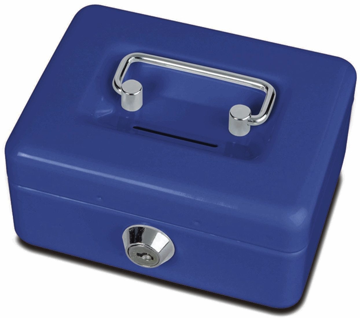 MAUL Geldkassette Geldkassette mit Münzeinwurf 12,5x9,5x6,0 cm blau (20 Stück)