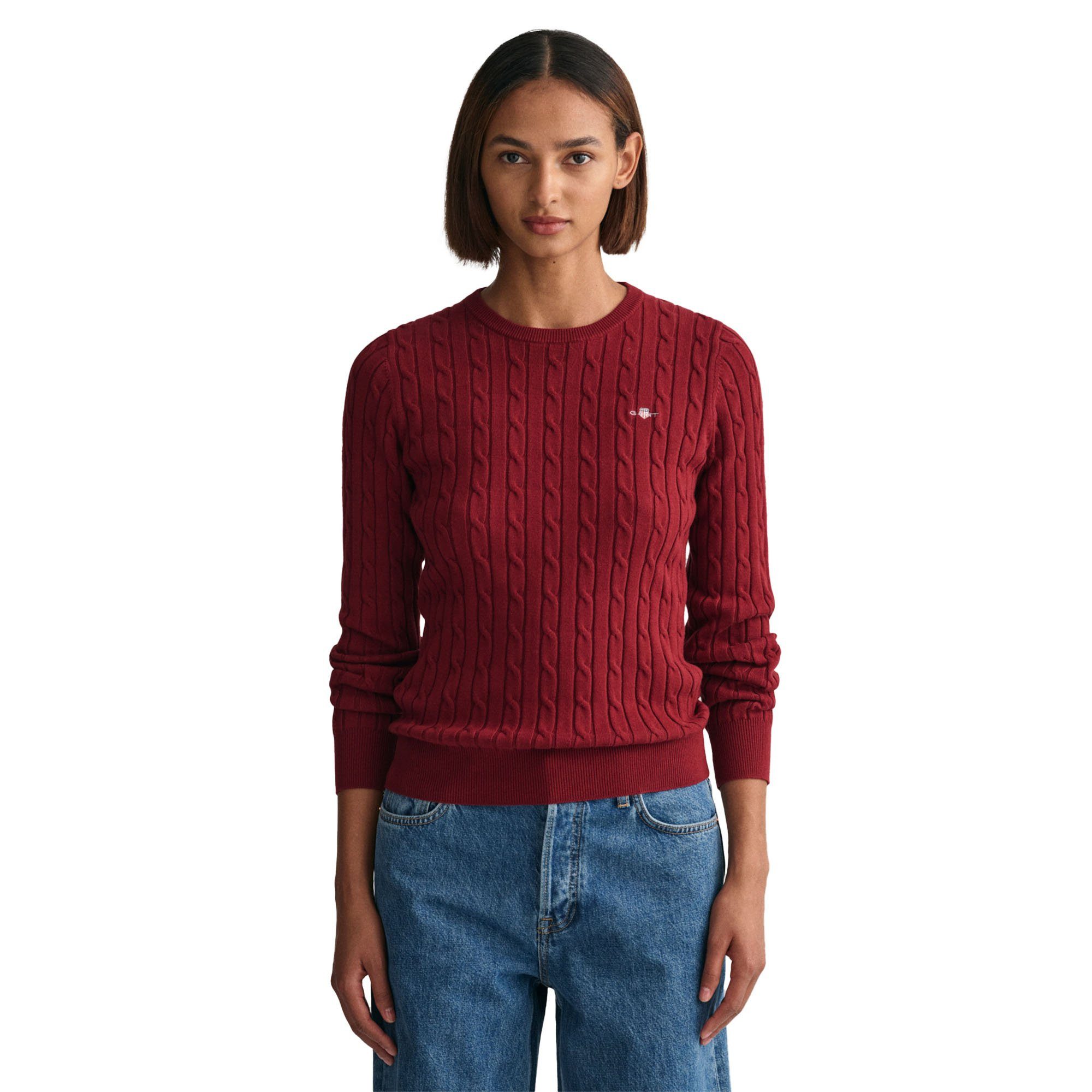 Gant Sweater Damen Strickpullover Baumwolle günstig online kaufen