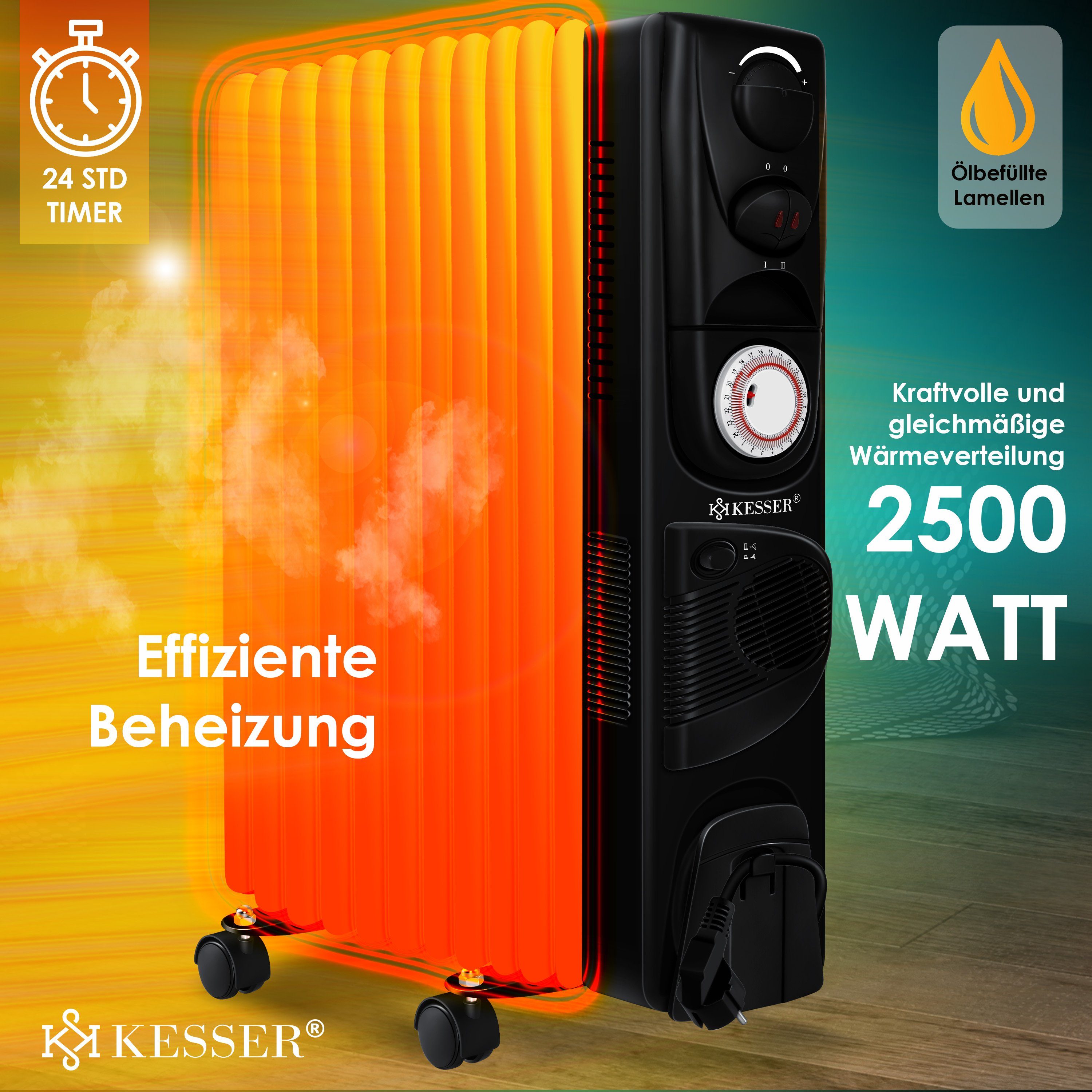 KESSER Ölradiator, 2500 W, Ölradiator Elektrische günstig online kaufen