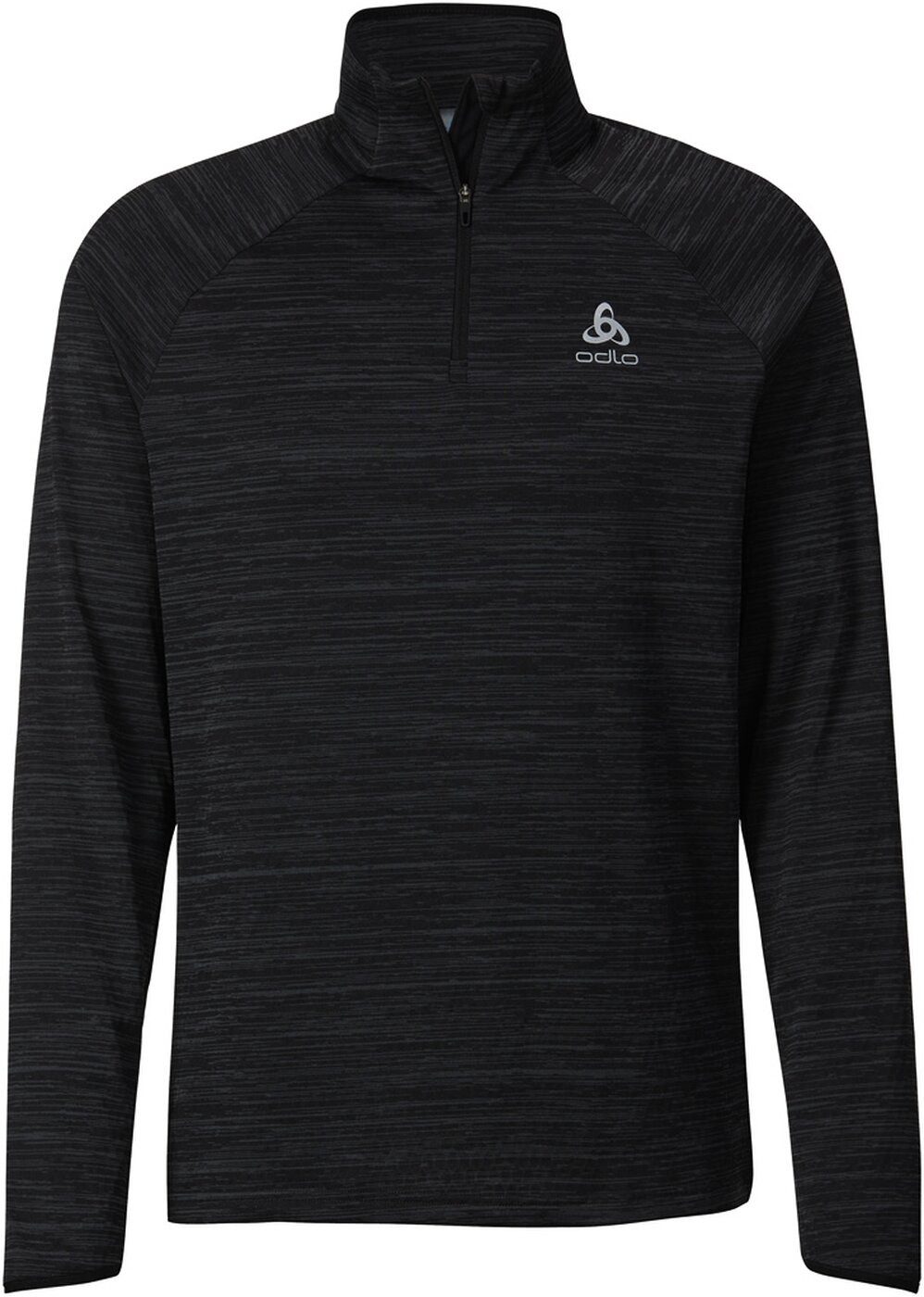 Odlo Rollkragenpullover Mid layer 1/2 zip STEAM BLACK MELANGE