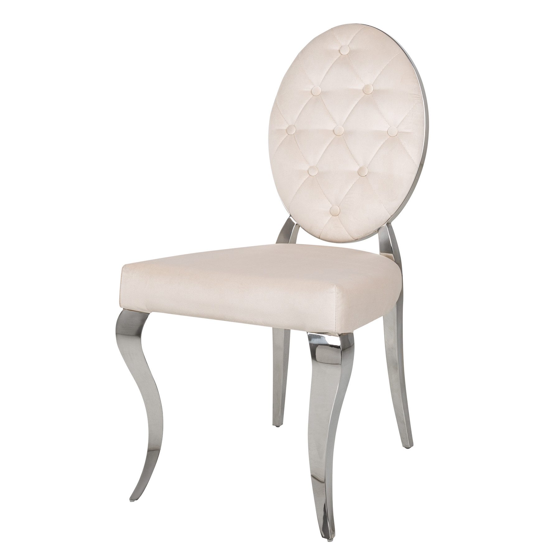 riess-ambiente Polsterstuhl MODERN BAROCK beige / günstig online kaufen