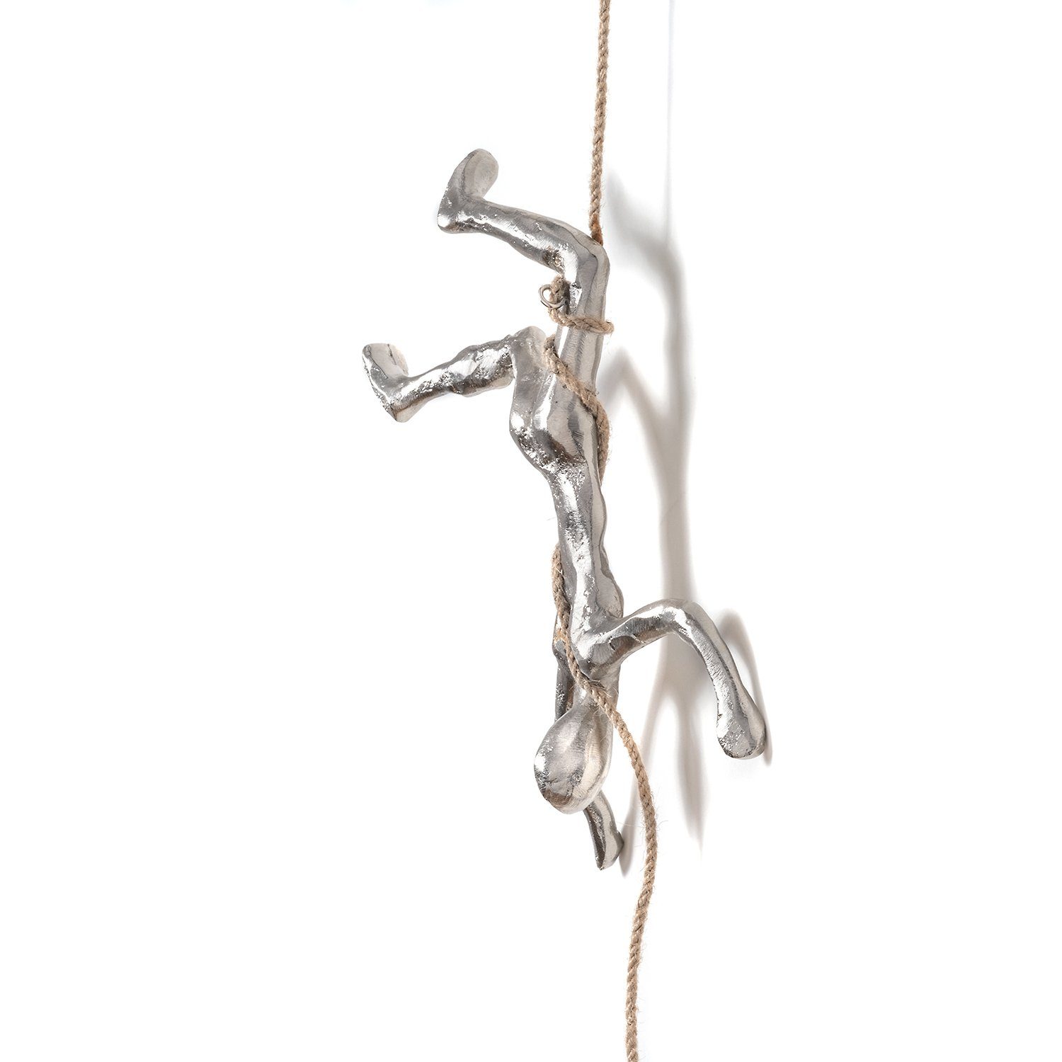 Moritz Skulptur Aluminium 6 Wanddeko, Tischdeko, Figur x Dekoobjekt 30 Holz, Fensterdeko, x cm, Holzdeko Kletterer 12