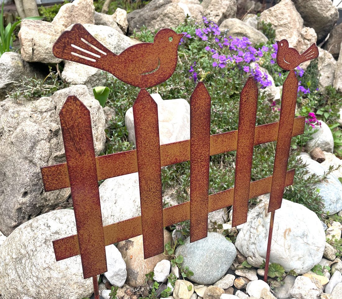 LB H&F Lilienburg Gartenstecker Gartendeko Rost günstig online kaufen