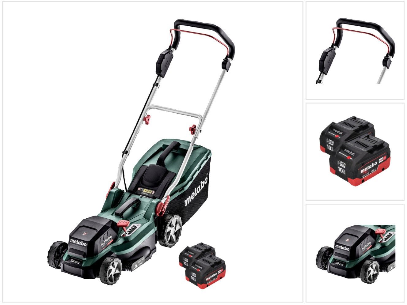 metabo Akkurasenmäher RM 36-18 LTX BL 36 Akku Rasenmäher 36 V (2x 18 V) LTX Brushless