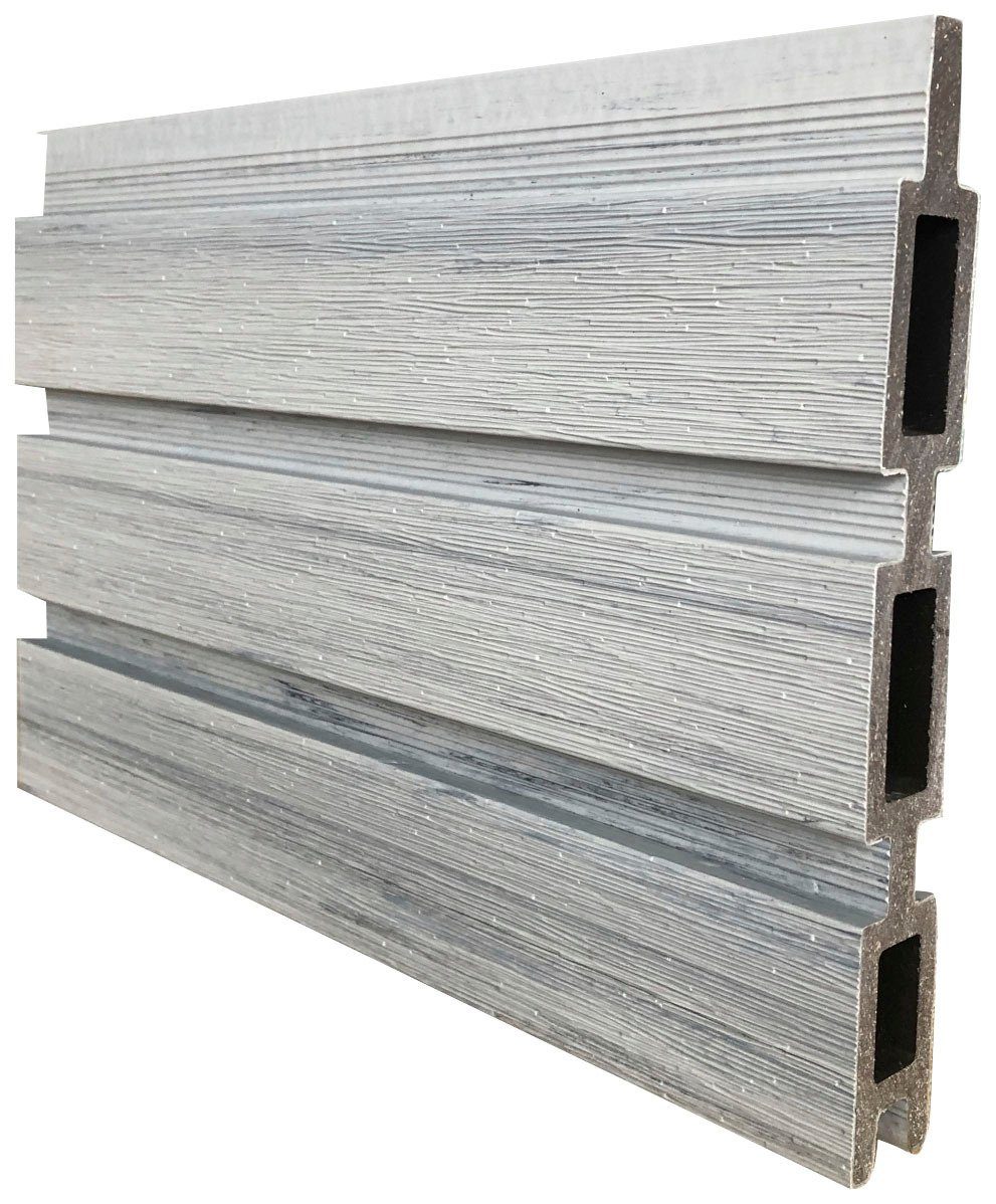 Tetzner & Jentzsch Sichtschutzelement WARREN 8, (Set), pflegeleicht, coextrudierte Oberfläche, Design-Oberfläche