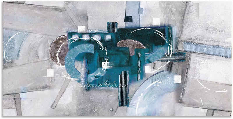 Artland Wandbild Abstrakte blaue Kreise, Gegenstandslos (1 St), als Alubild, Outdoorbild, Leinwandbild, Poster, Wandaufkleber