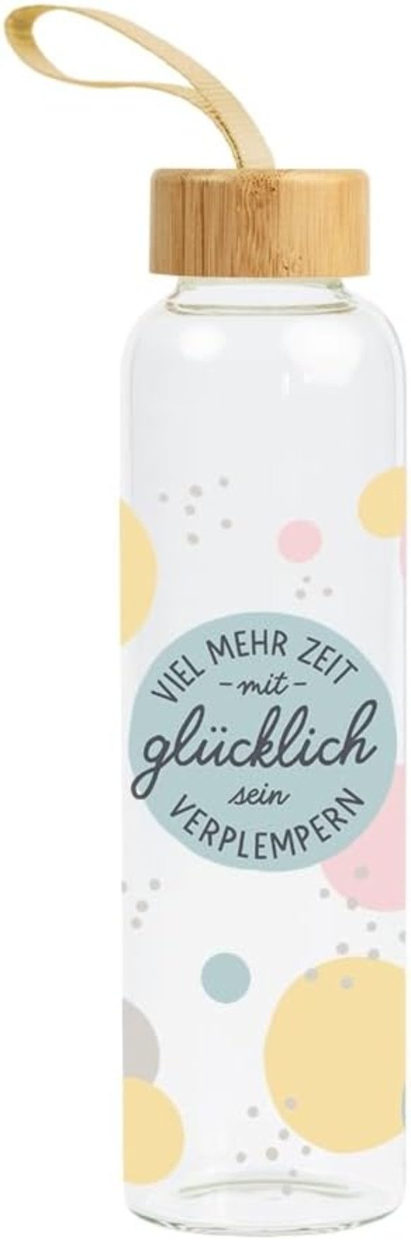 Grafik Werkstatt Trinkflasche Grafik-Werkstatt Glas-Trinkflasche Viel mehr Zeit, hochwertiges Borosilikatglas
