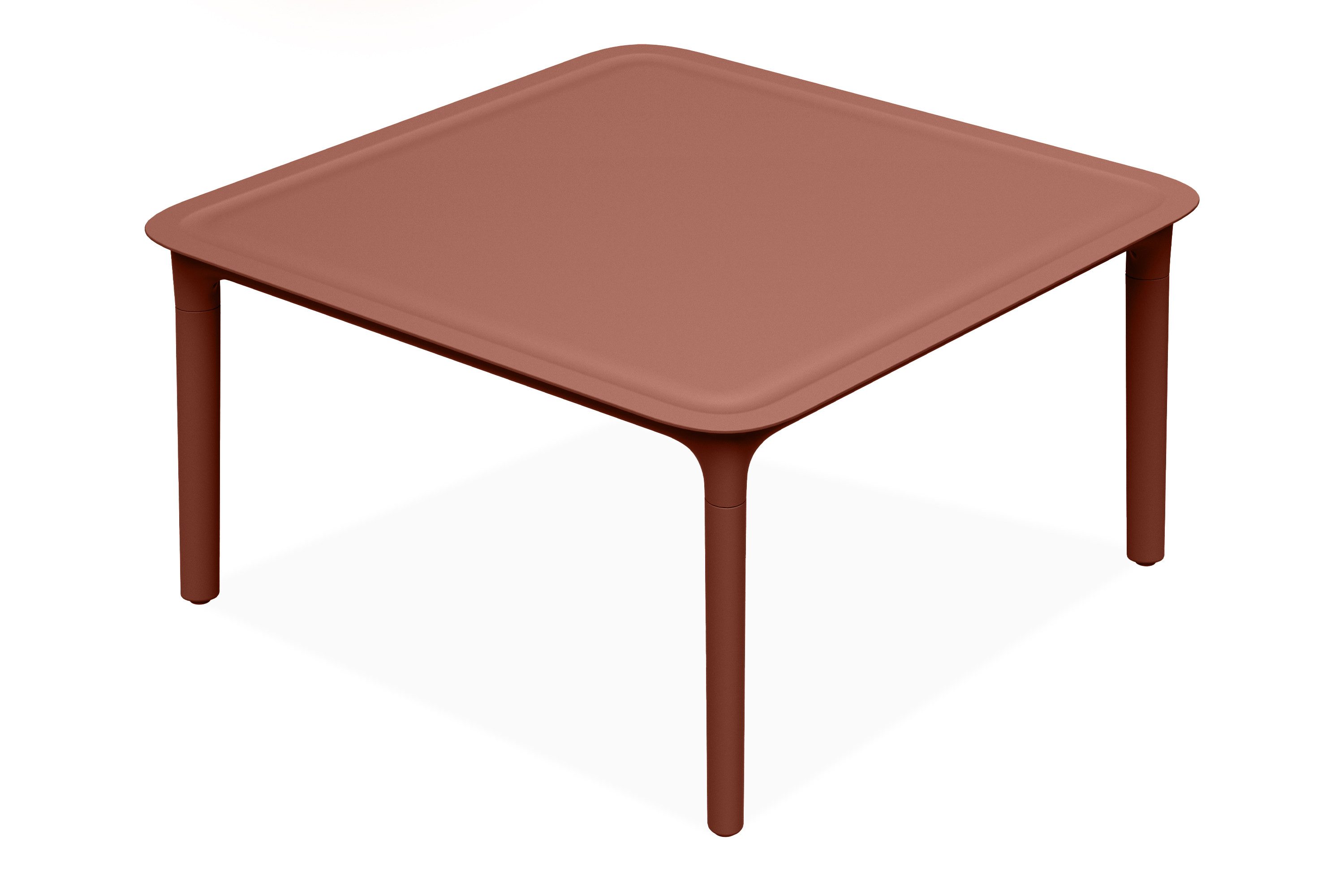 KONSIMO® Gartentisch GALIO Quadratischer Outdoor-Tisch – Wetterfest, hergestellt in der EU, Kaffeetisch, Pflegeleicht, fünf Farbvarianten, Maße: 77,5 x 77,5 cm