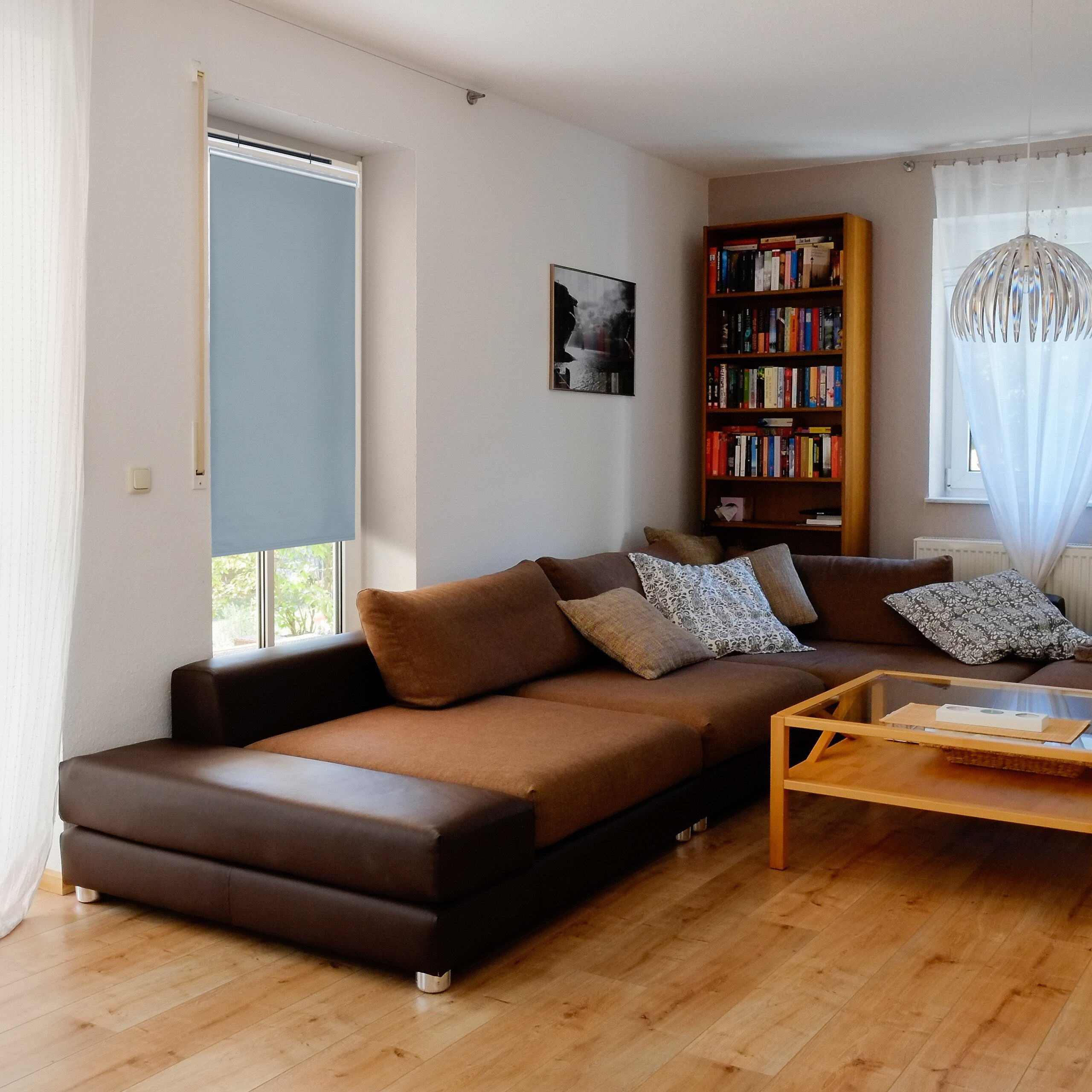 Verdunklungsrollo Graues Thermorollo 160 cm lang, günstig online kaufen