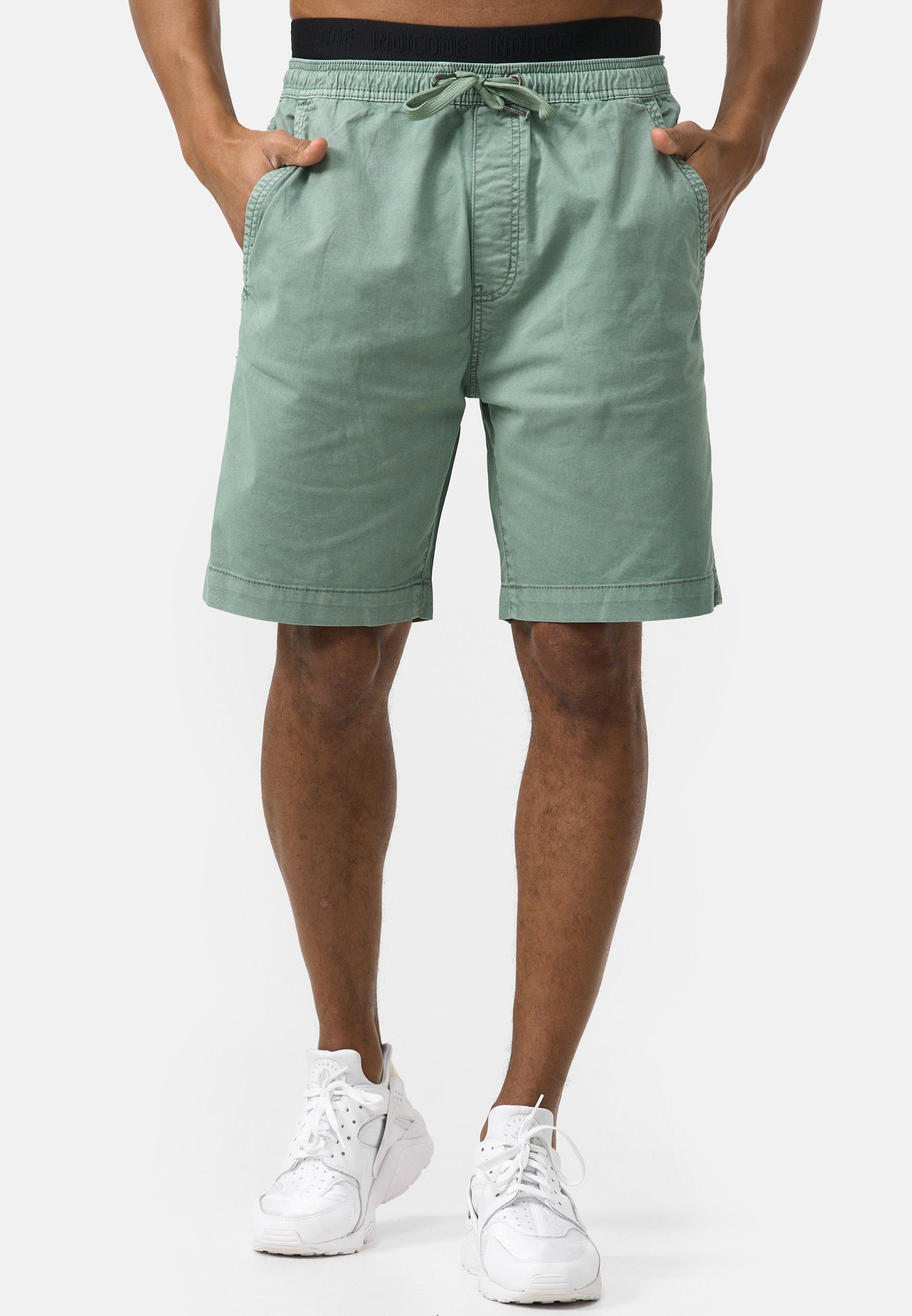 Indicode Chinoshorts Kelowna mit elastischem Bund günstig online kaufen