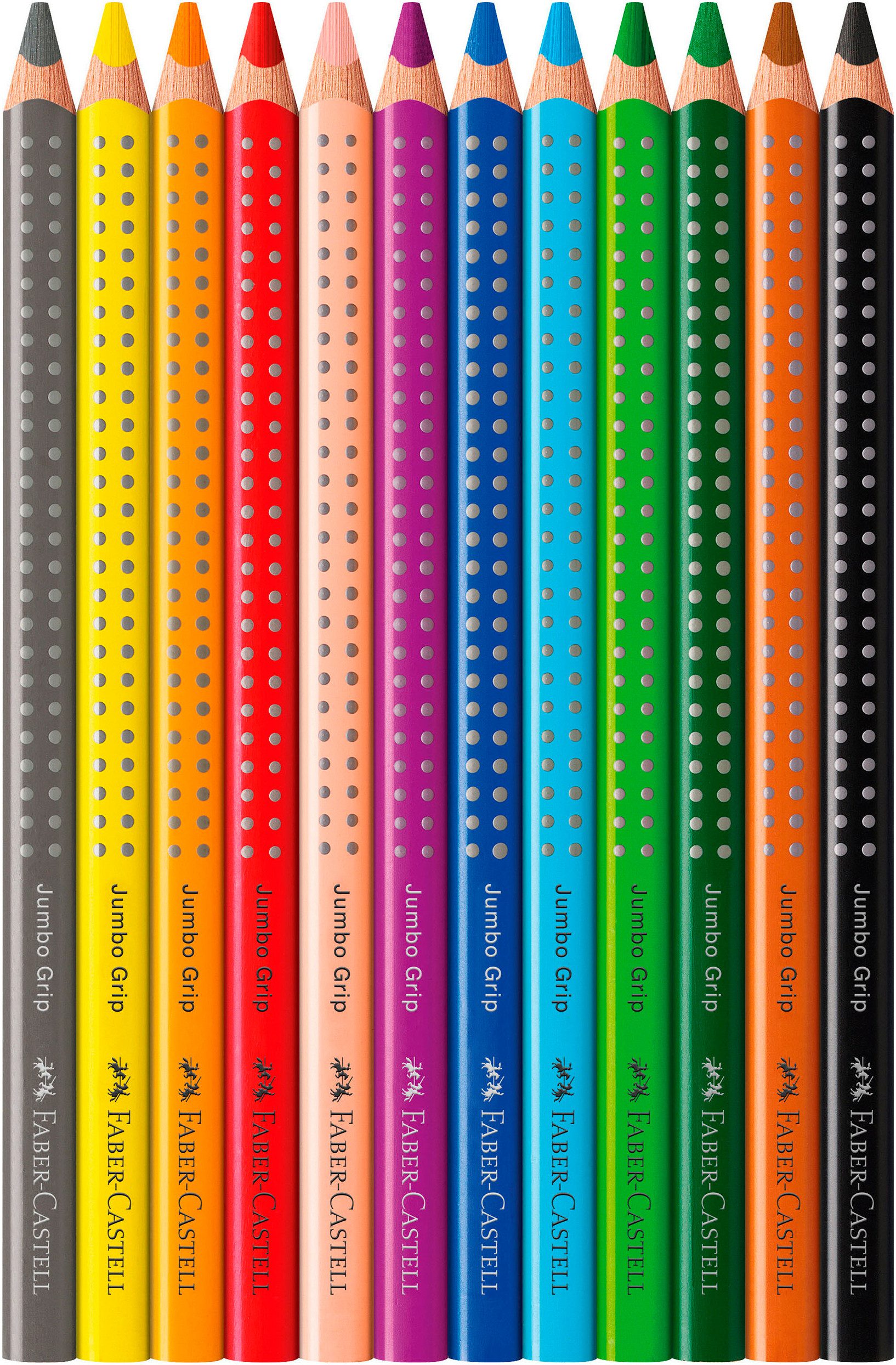 Faber-Castell Buntstift Jumbo Grip 12er-Kartonetui