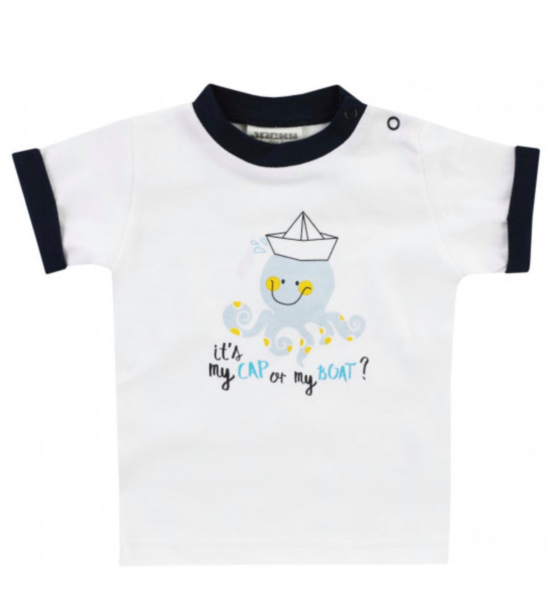 JACKY T-Shirt Baby Jungen T-Shirt aus Baumwolle mit niedlichem Oktopusprint